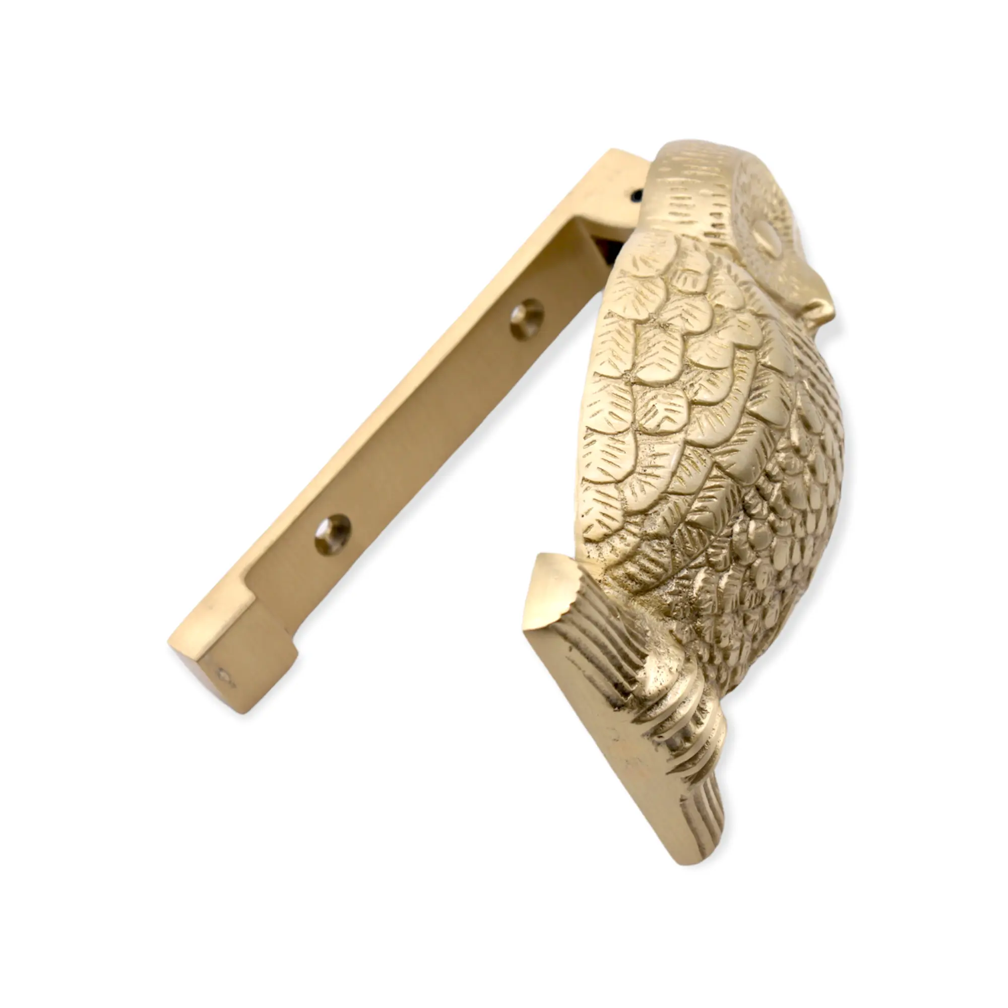 Owl Door Knocker Satin Brass Spira