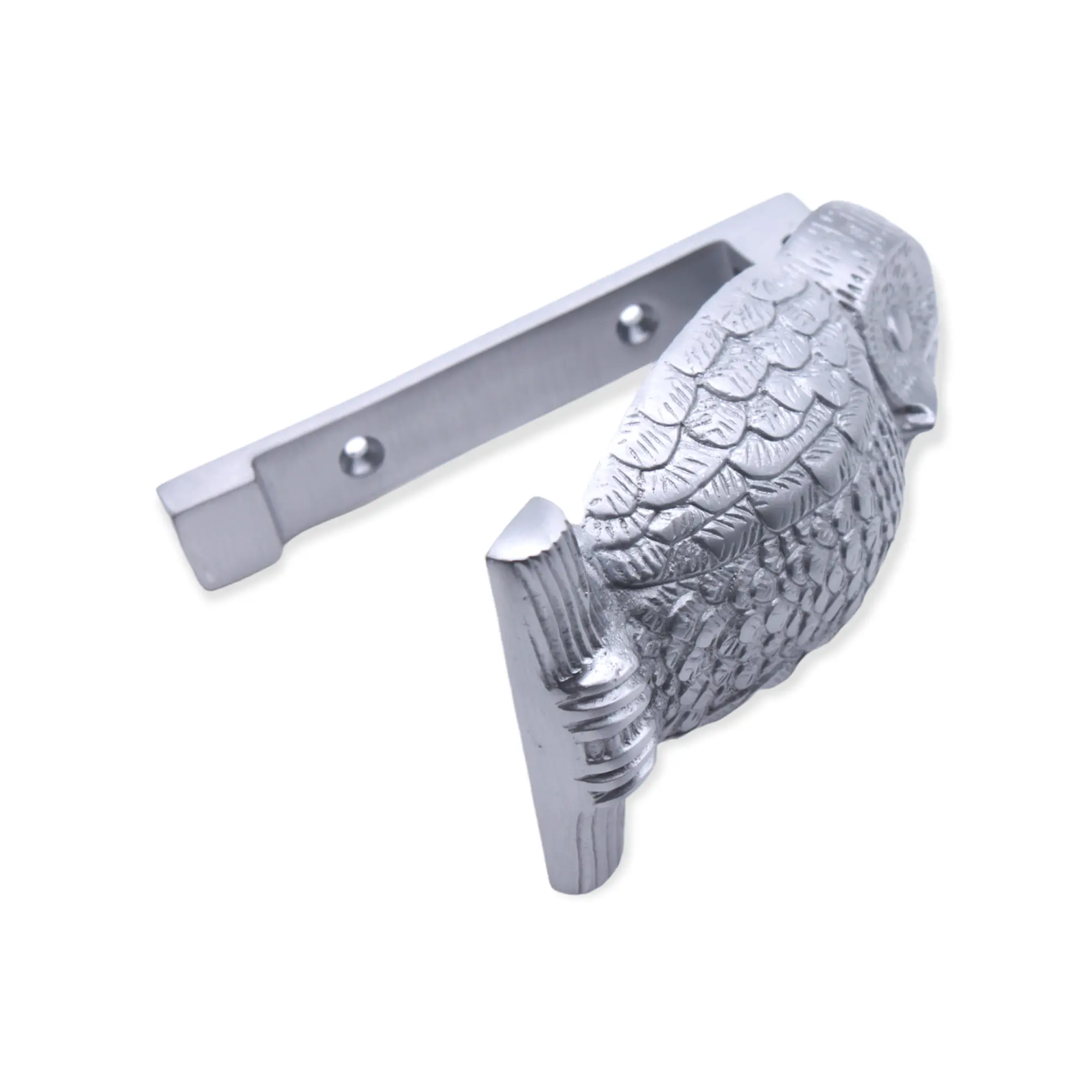 Owl Door Knocker Satin Chrome Spira