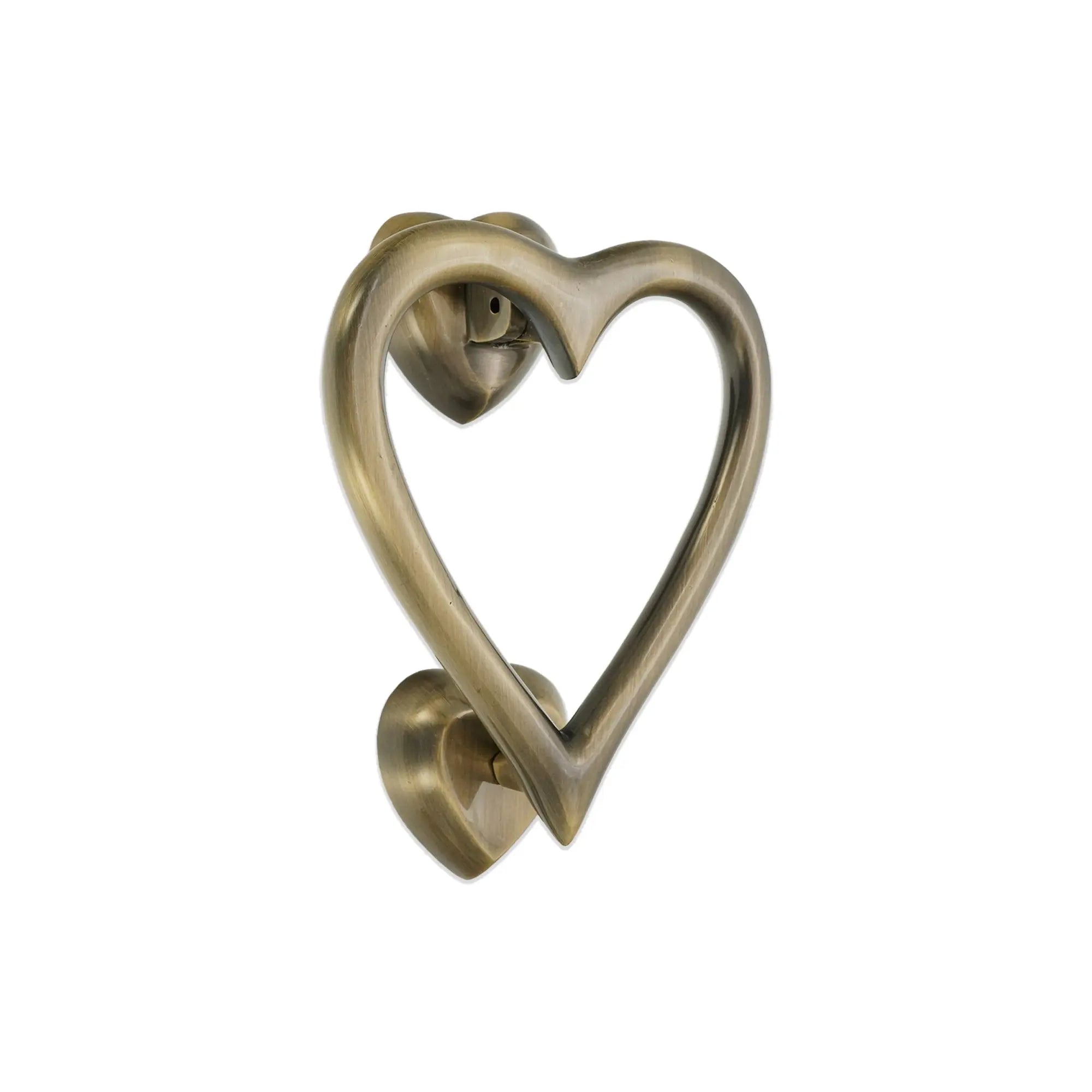 Heart Door Knocker Antique Brass Spira