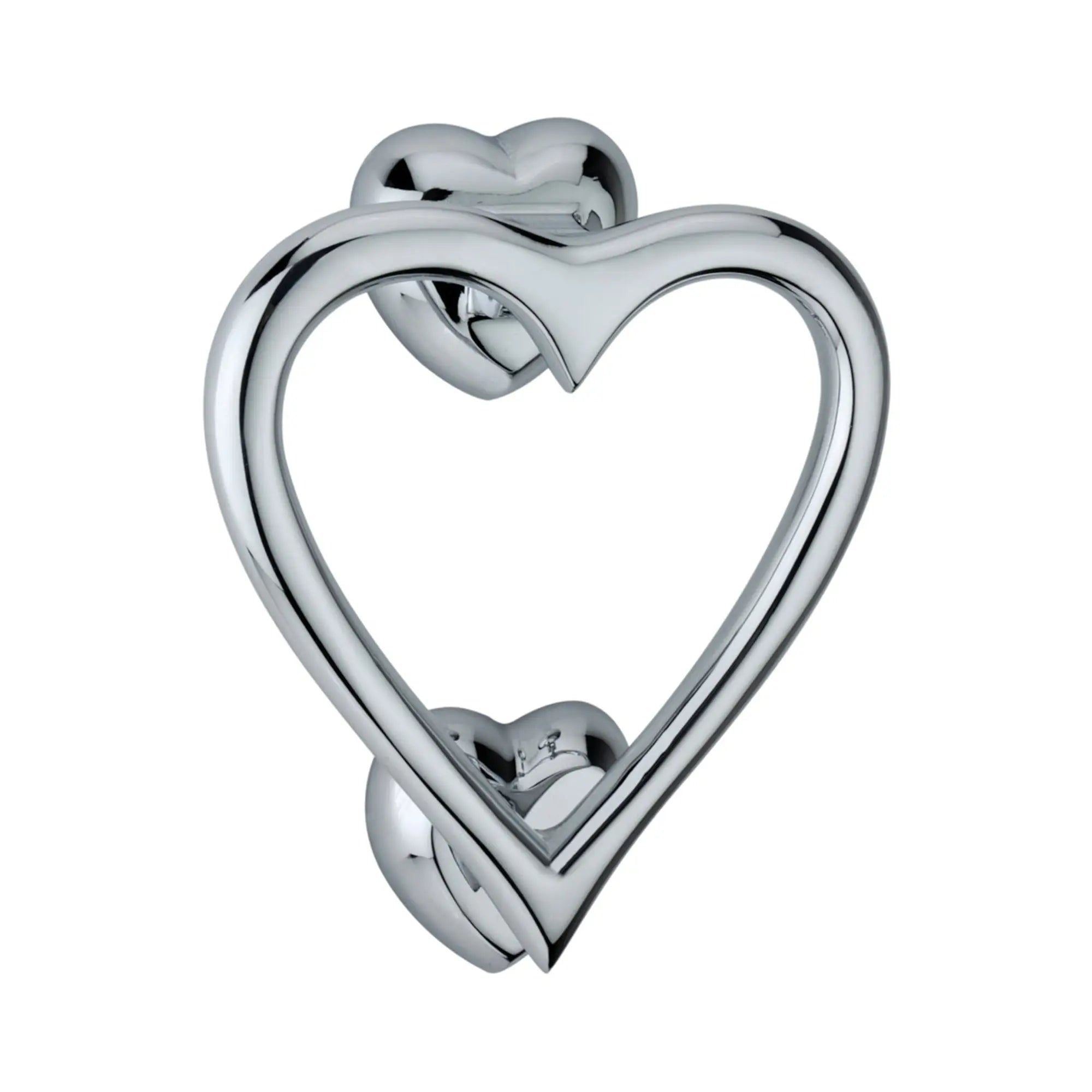 Heart Door Knocker Polished Chrome Spira