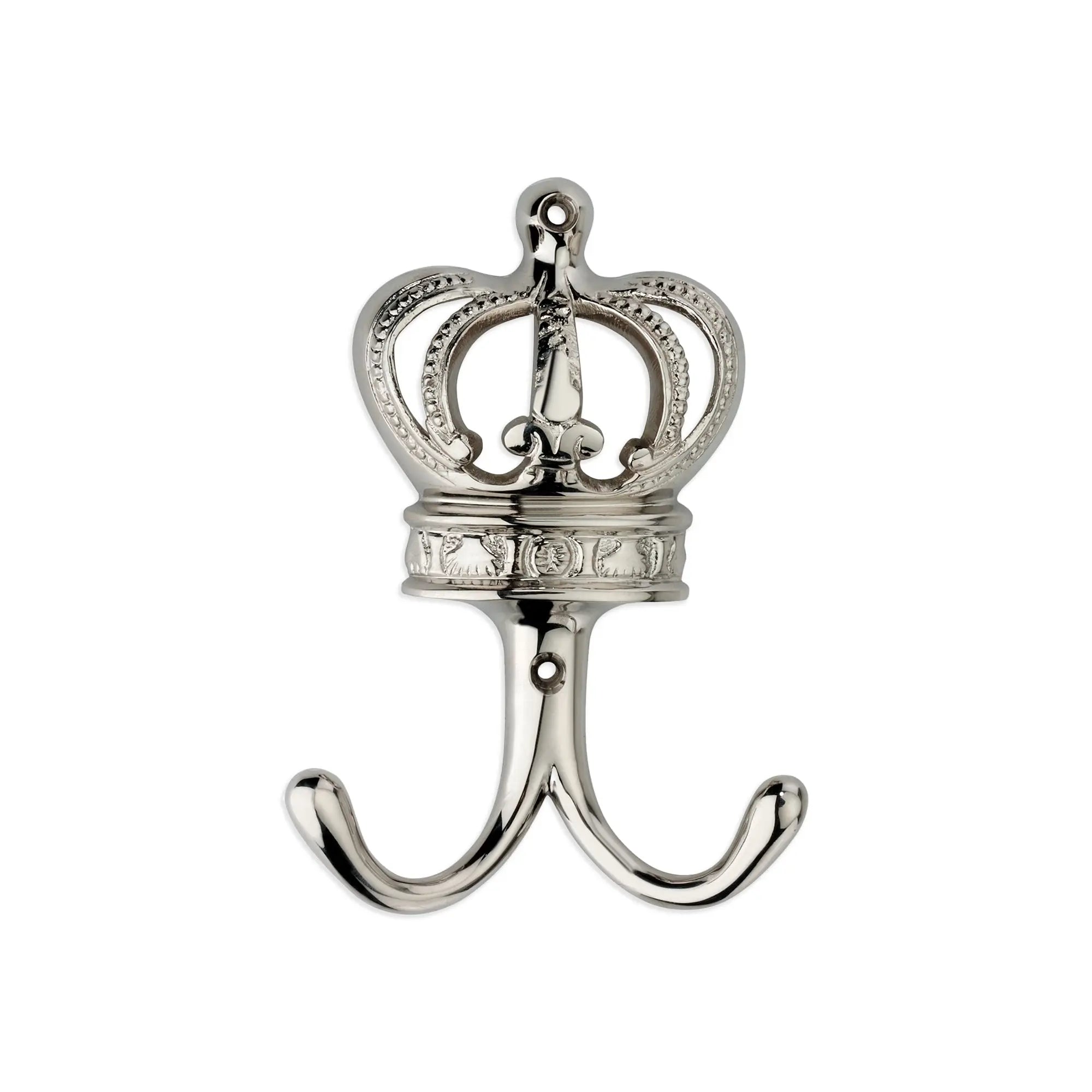 Crown Hook Polished Nickel Spira
