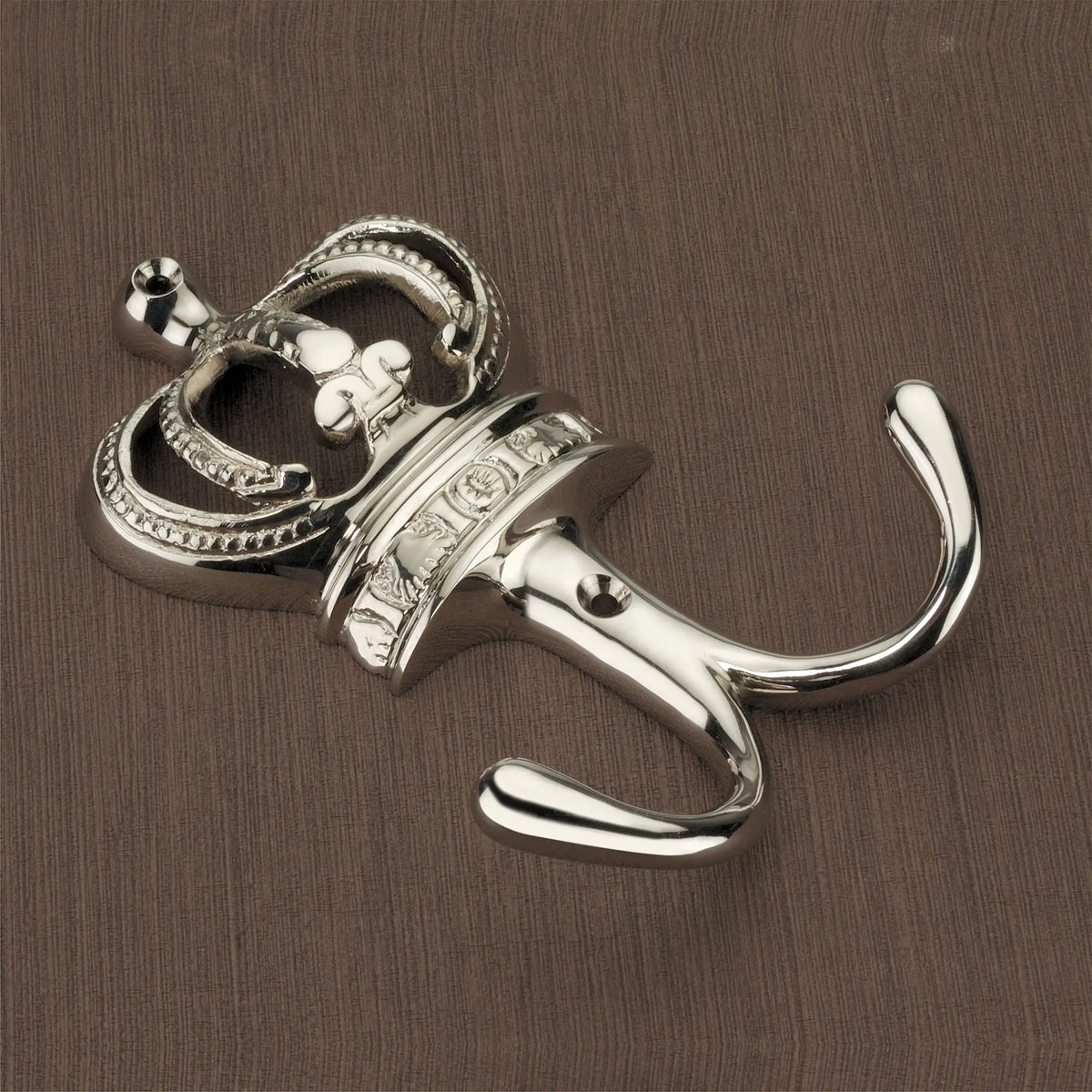 Crown Hook Polished Nickel Spira