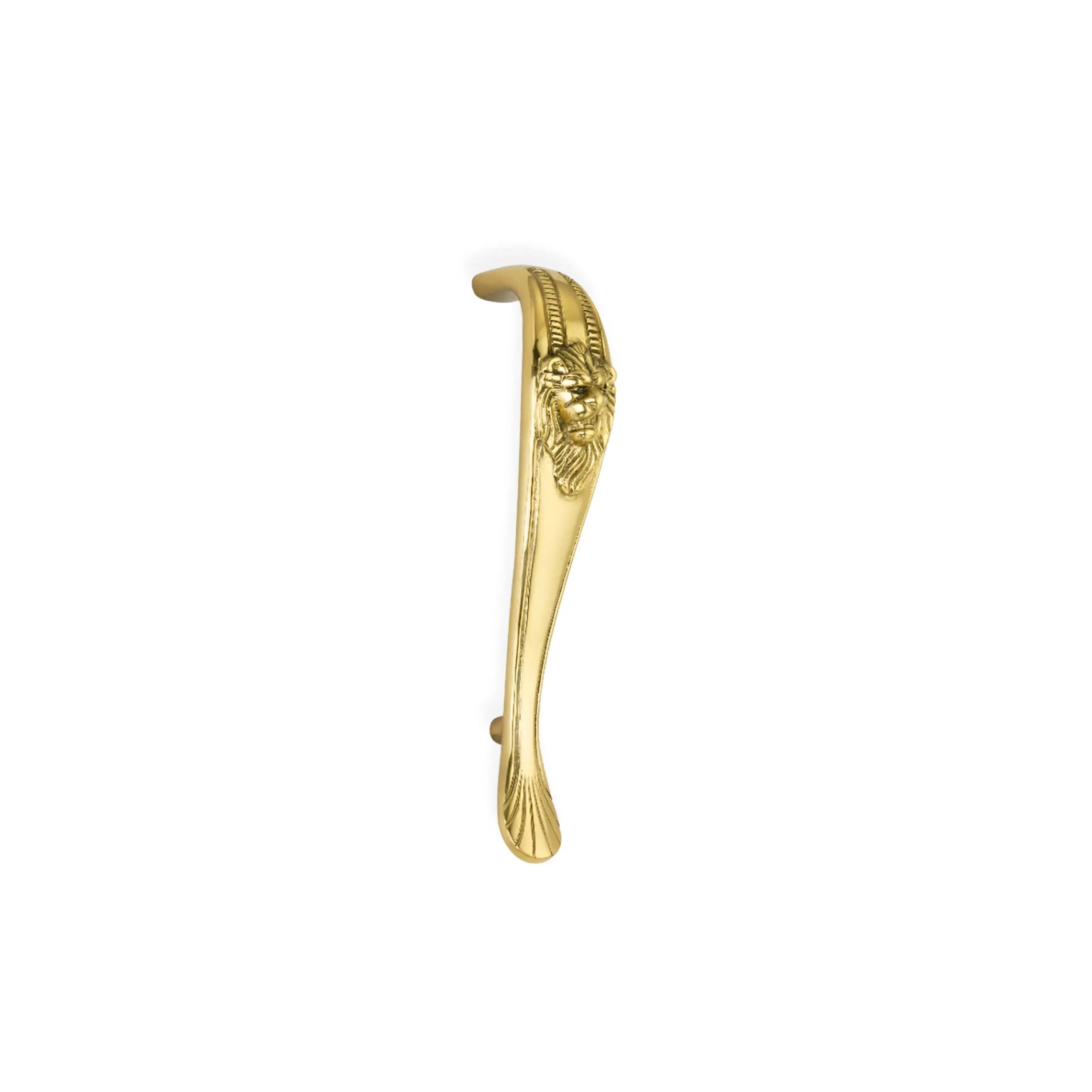 Lion Pull Handle 250mm Polished Brass Spira