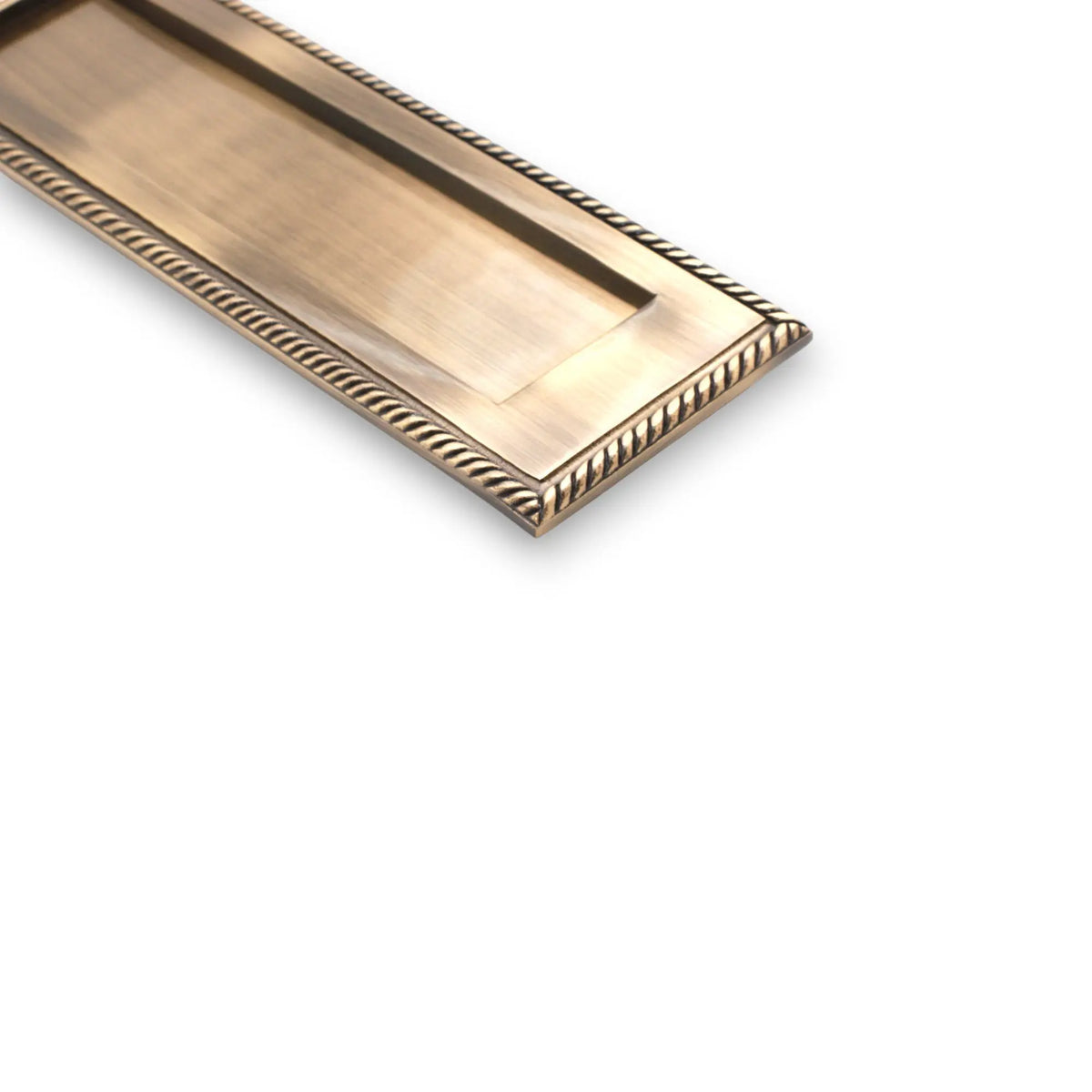 Georgian Letter Plate 250mm Antique Brass Spira