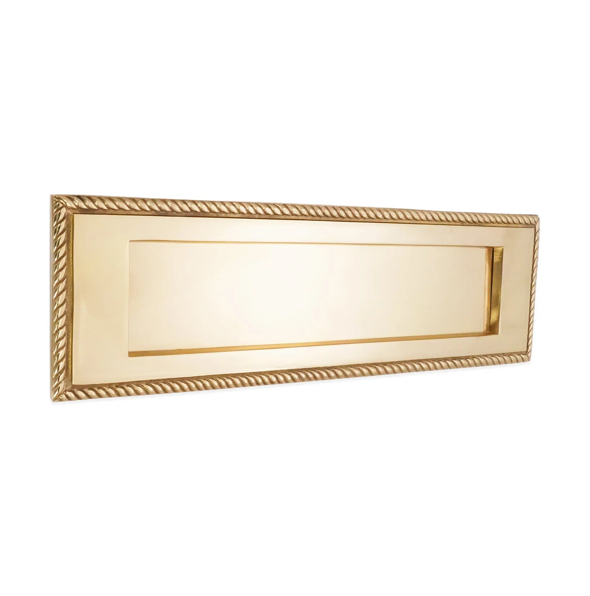 Georgian Letter Plate 250mm Polished Brass Spira