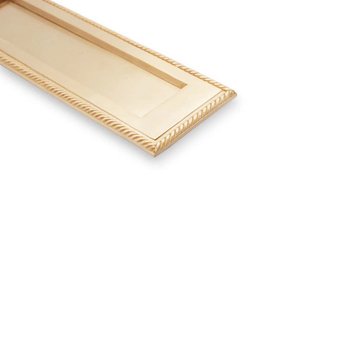 Georgian Letter Plate 250mm Satin Brass Spira