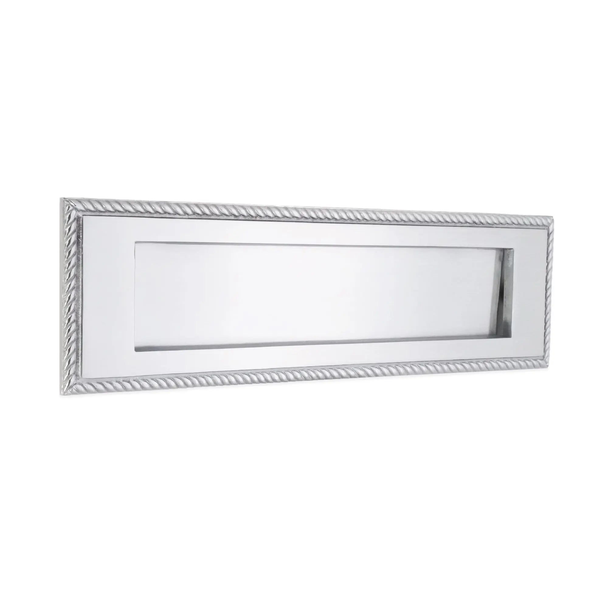 Georgian Letter Plate 250mm Satin Chrome Spira