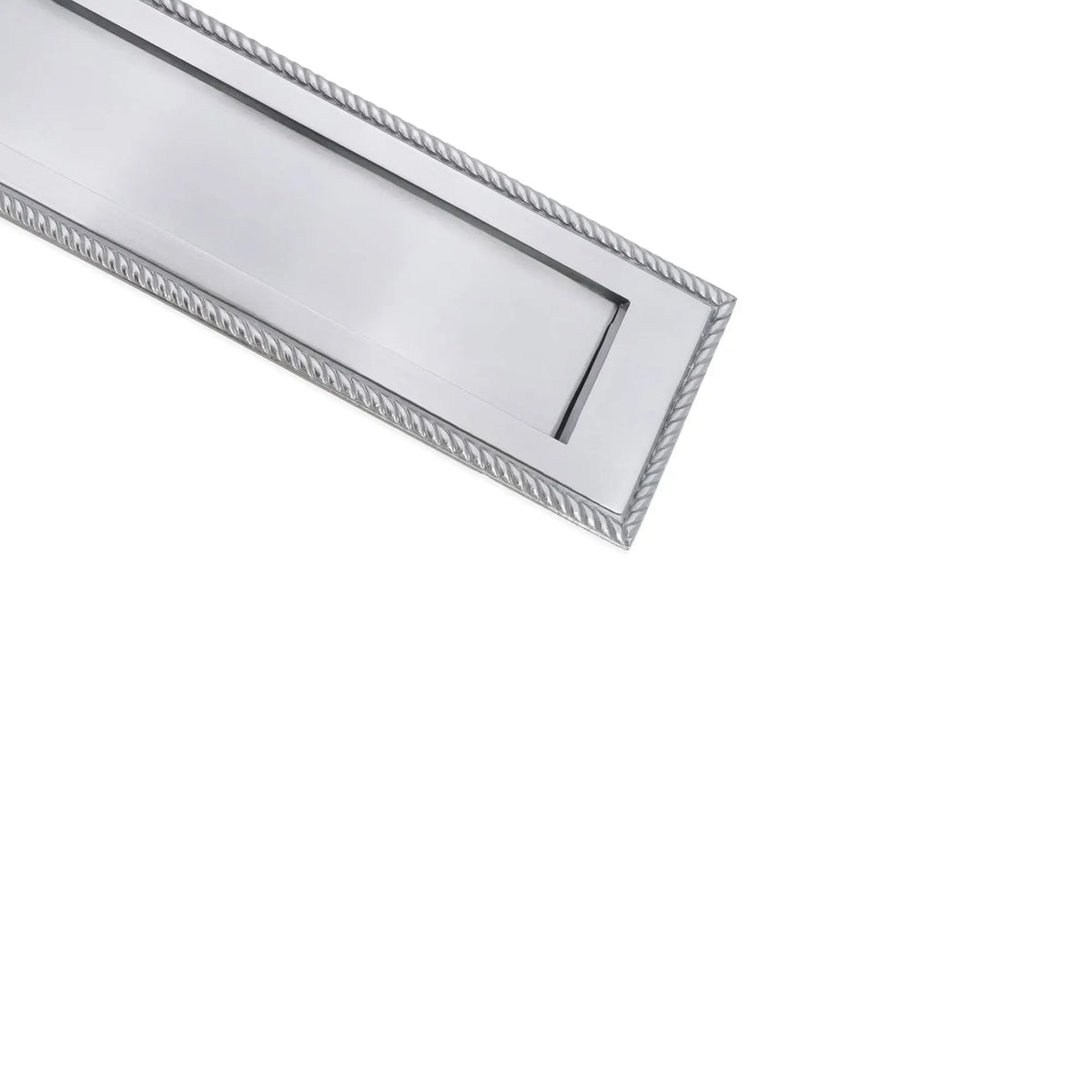 Georgian Letter Plate 250mm Satin Chrome Spira