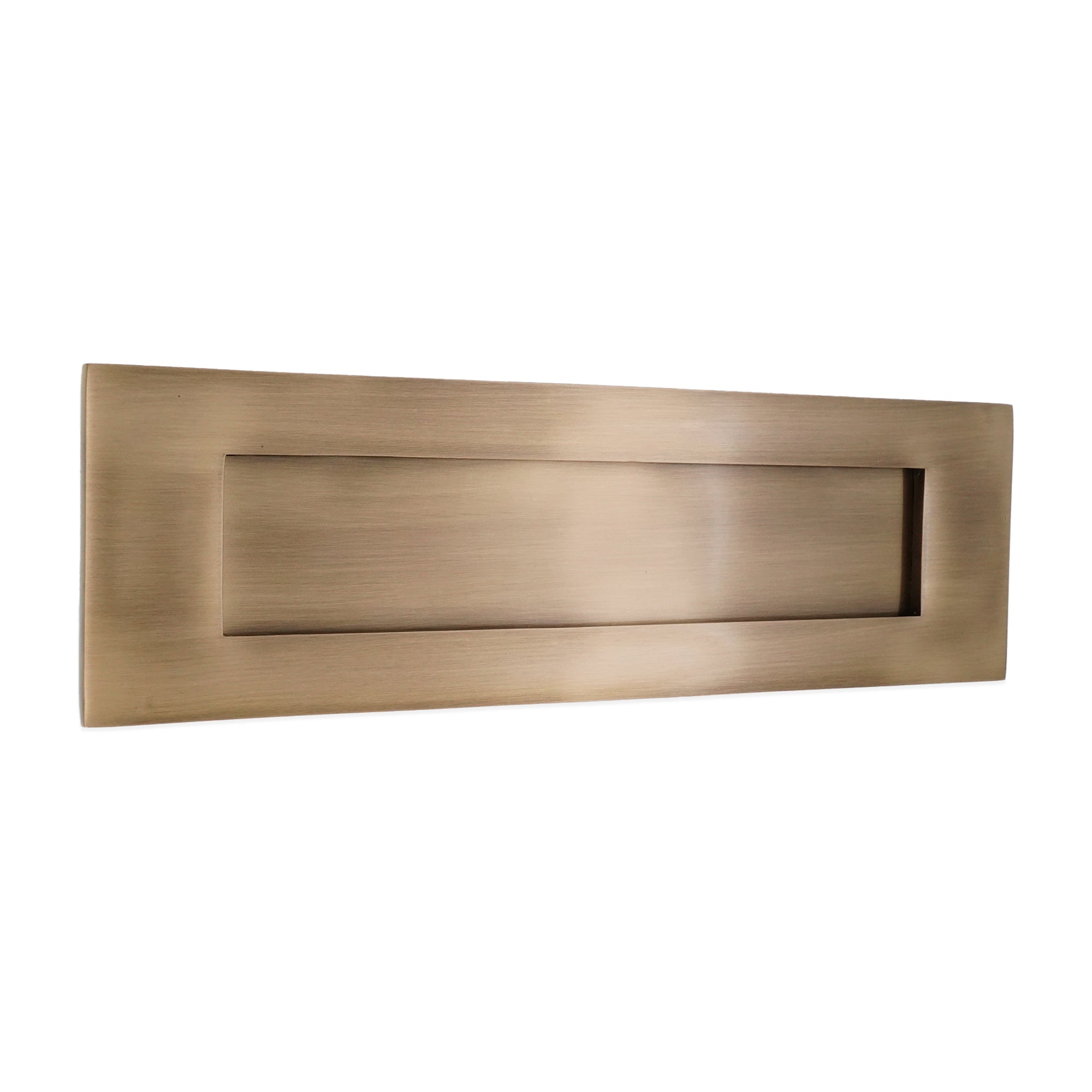 Victorian Letter Plate 250mm Antique Brass