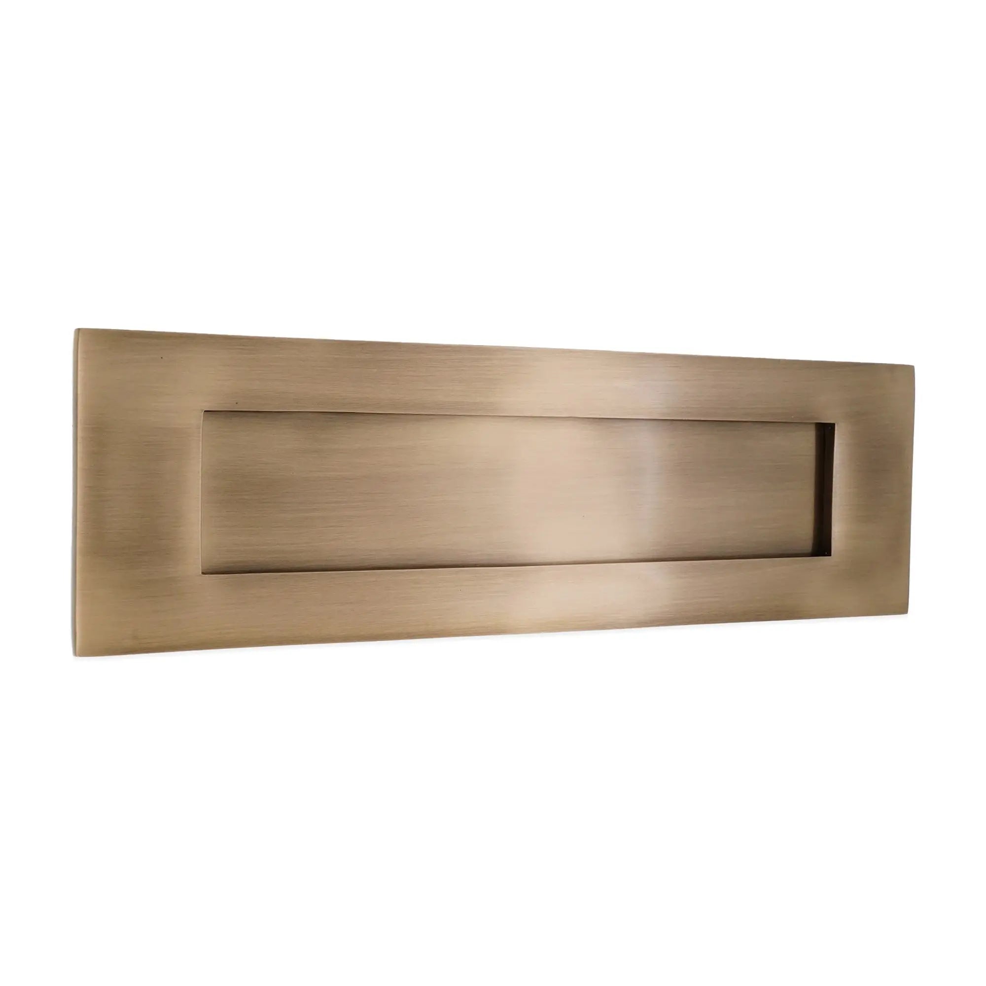 Victorian Letter Plate 250mm Antique Brass Spira