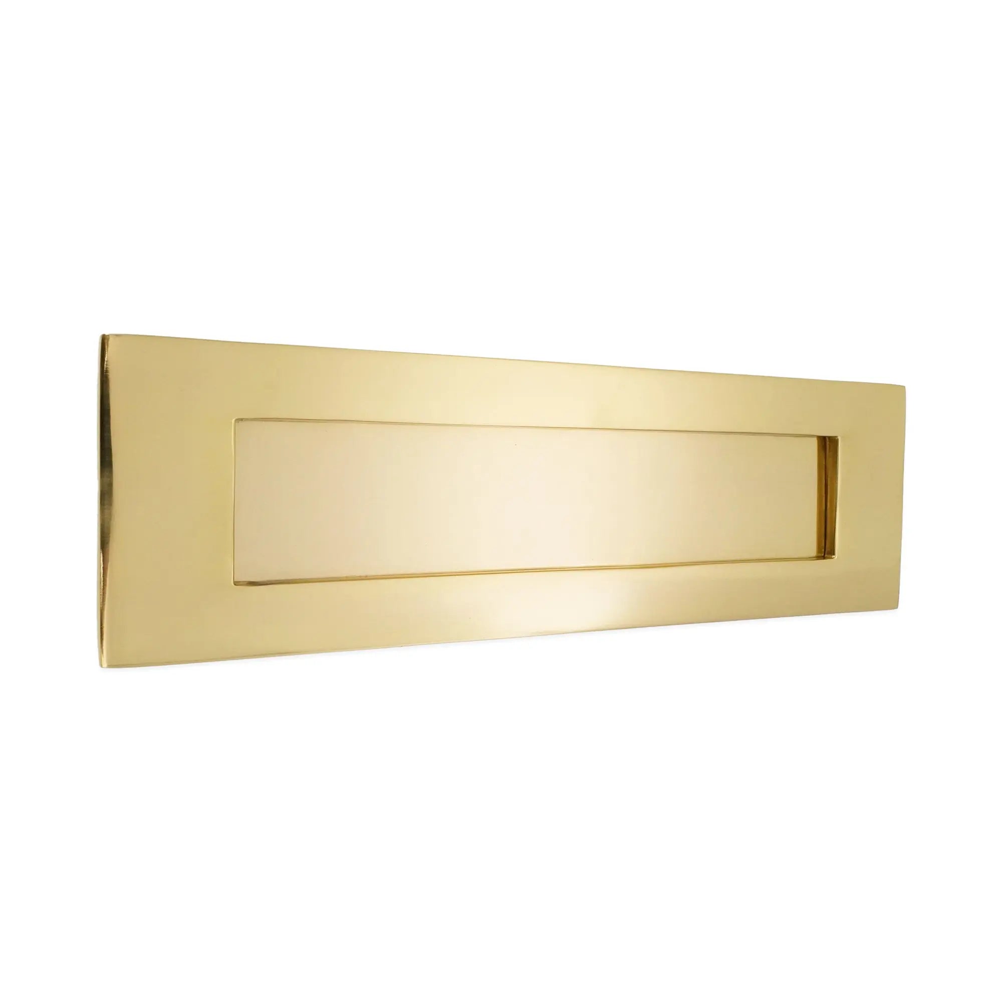 Victorian Letter Plate 250mm Polished Brass Spira