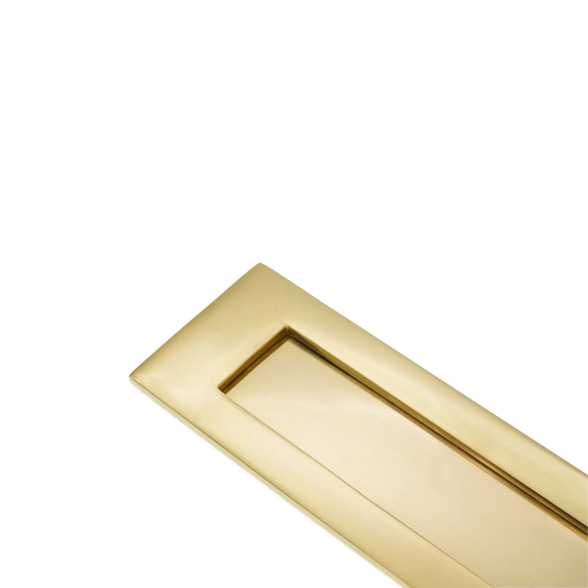 Victorian Letter Plate 250mm Polished Brass Spira
