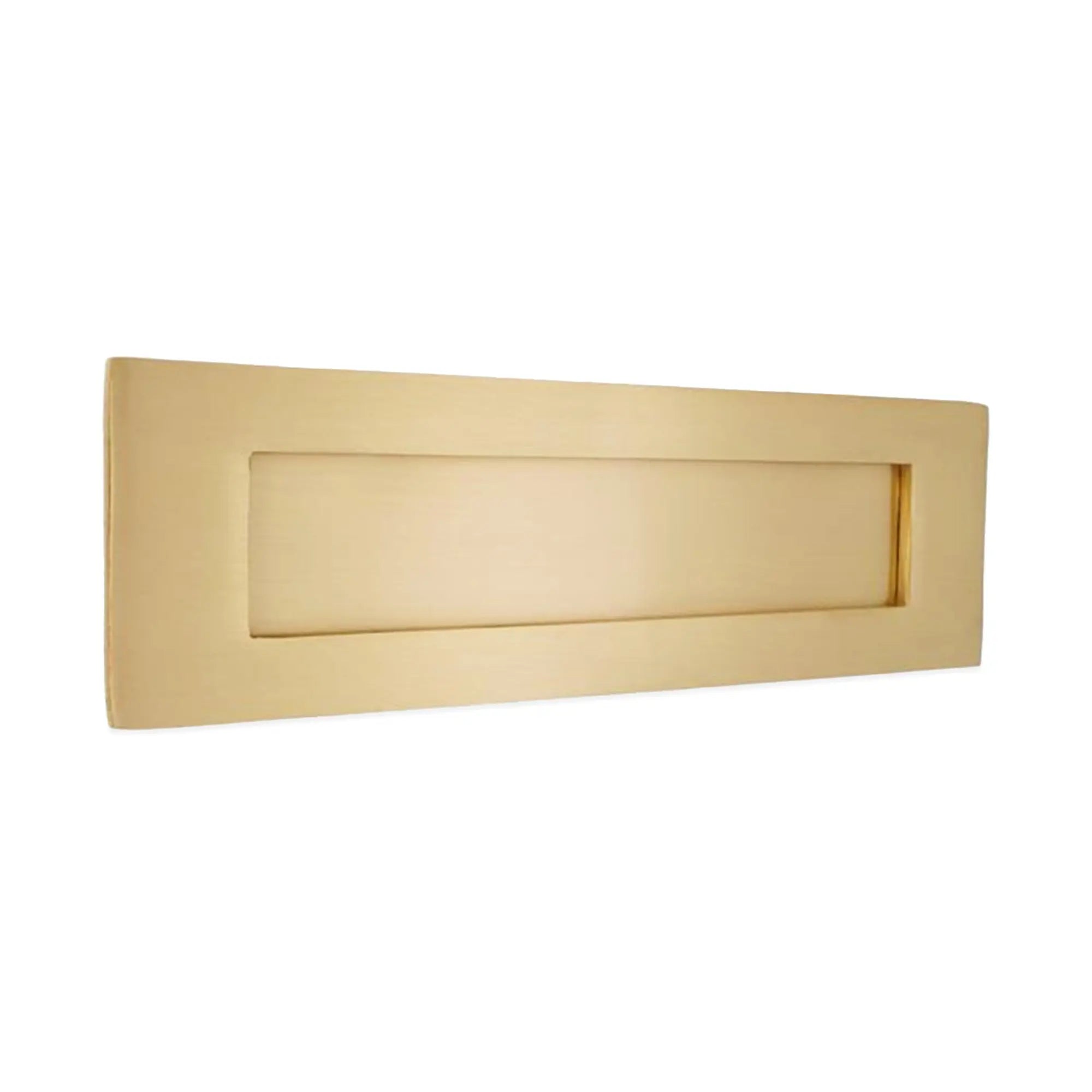 Victorian Letter Plate 250mm Satin Brass Spira