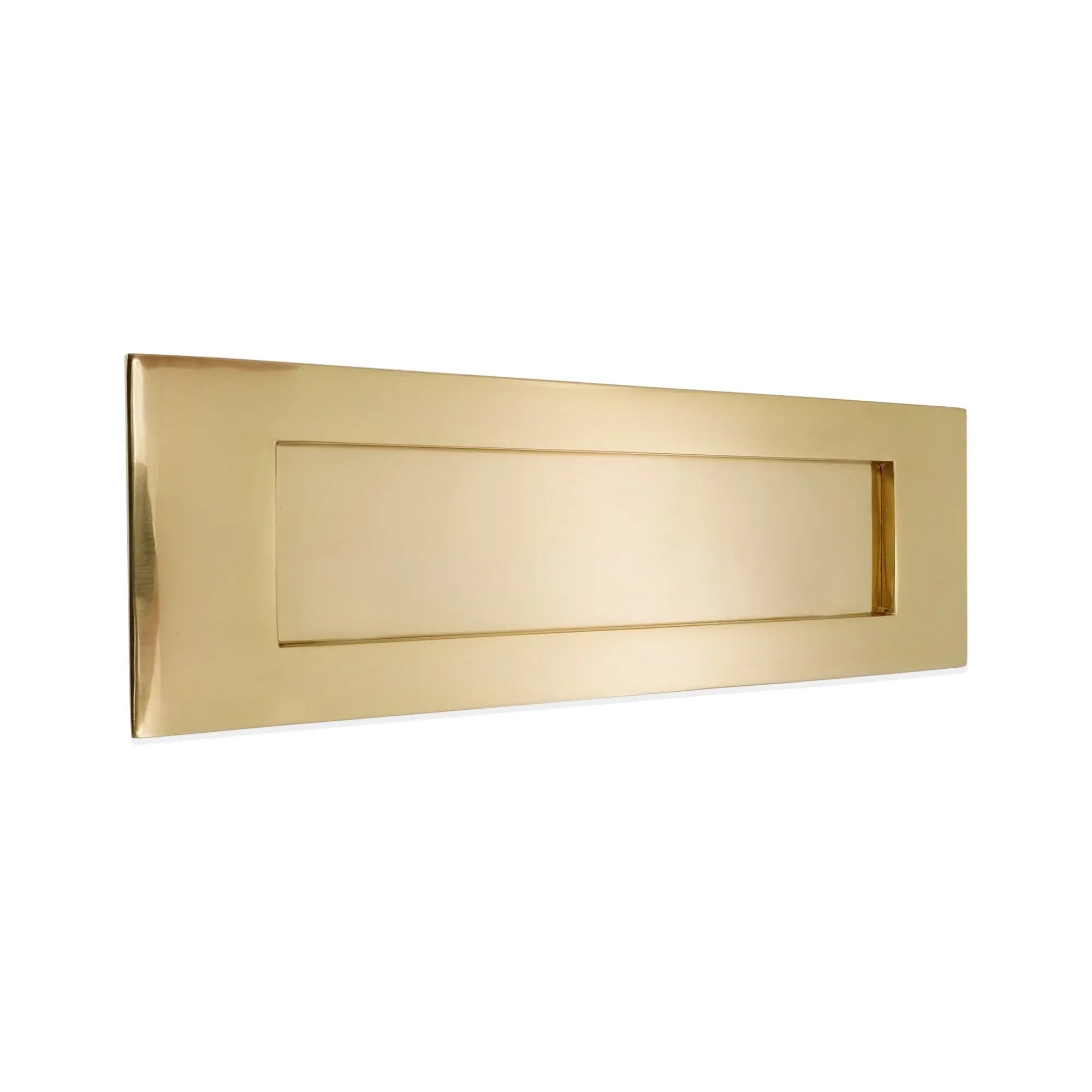 Victorian Letter Plate 300mm Polished Brass Spira