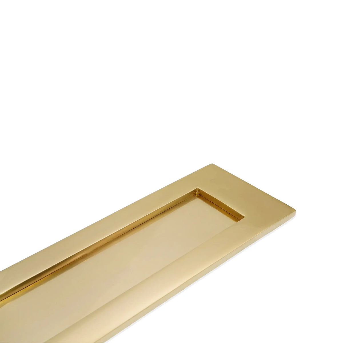 Victorian Letter Plate 300mm Polished Brass Spira