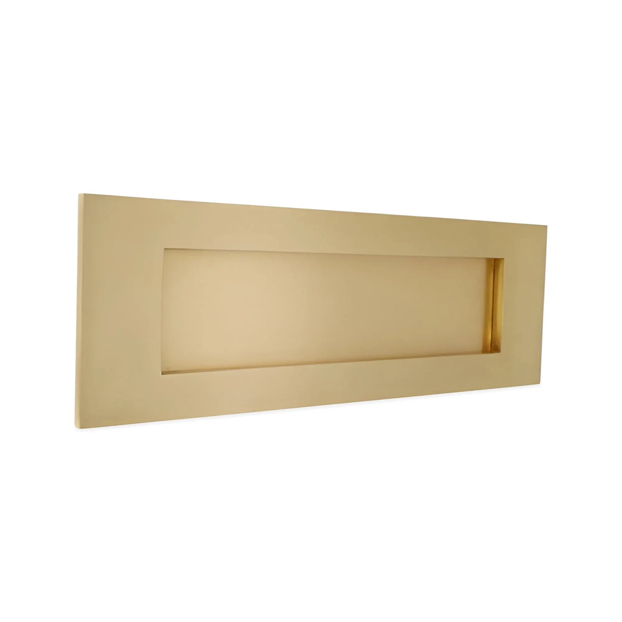 Victorian Letter Plate 300mm Satin Brass Spira