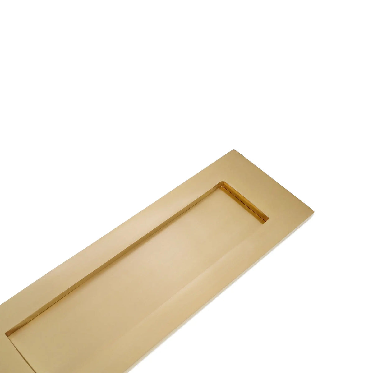 Victorian Letter Plate 300mm Satin Brass Spira