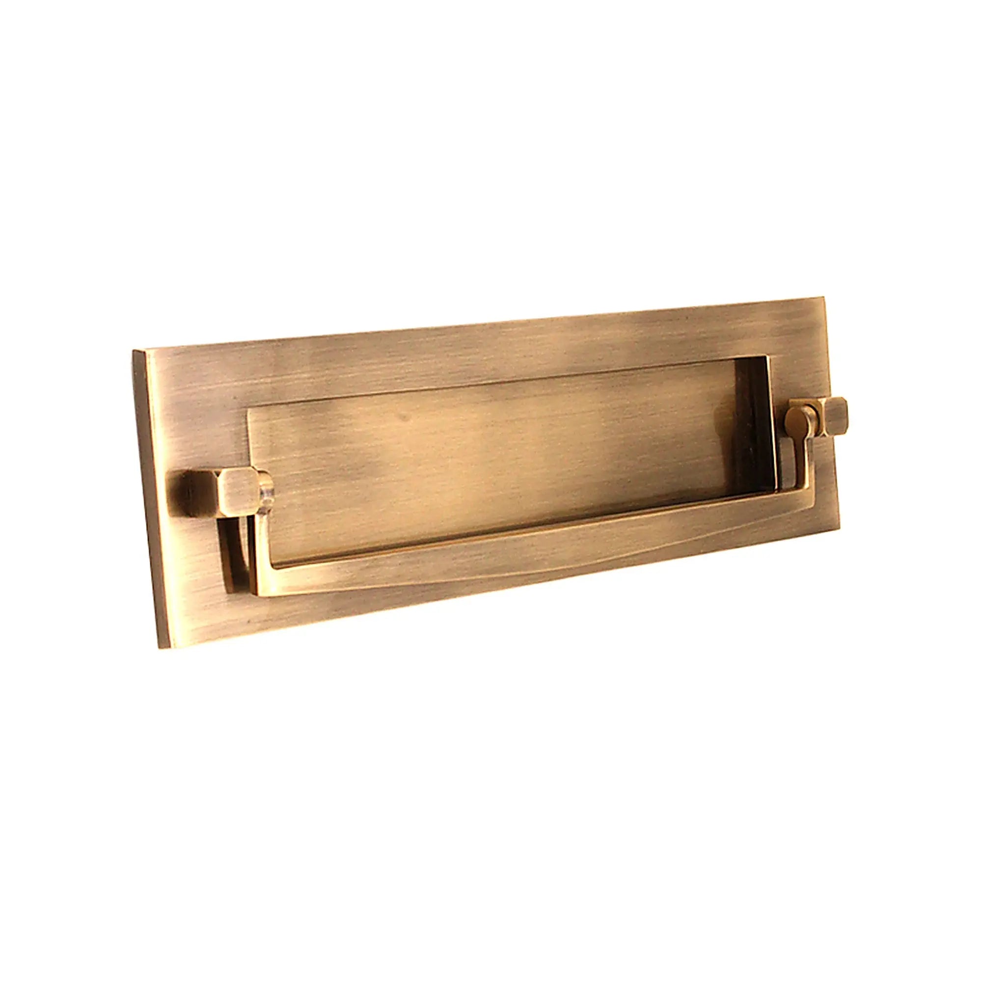 Regency Knocker Postal Plate 250mm Antique Brass Spira