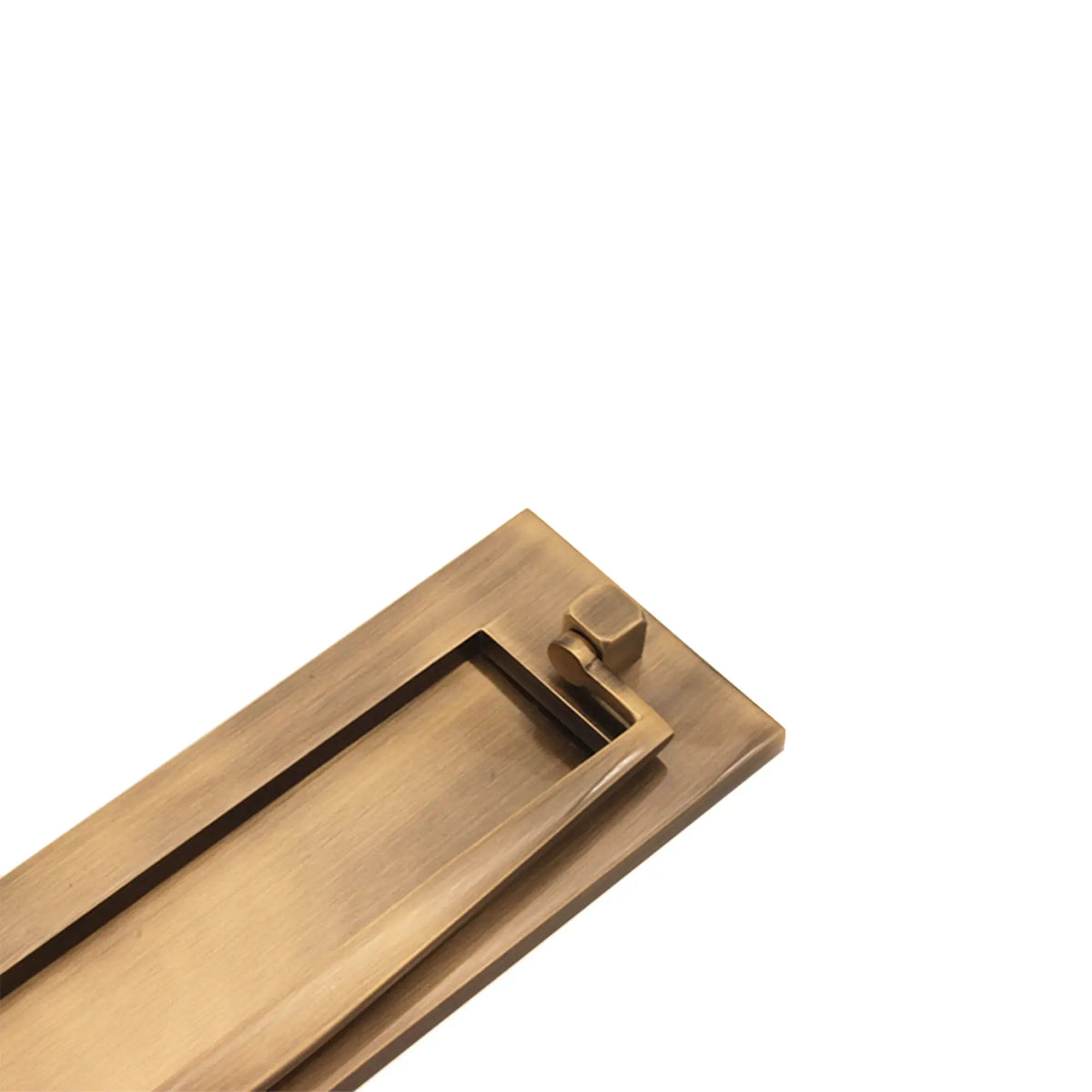 Regency Knocker Postal Plate 250mm Antique Brass Spira