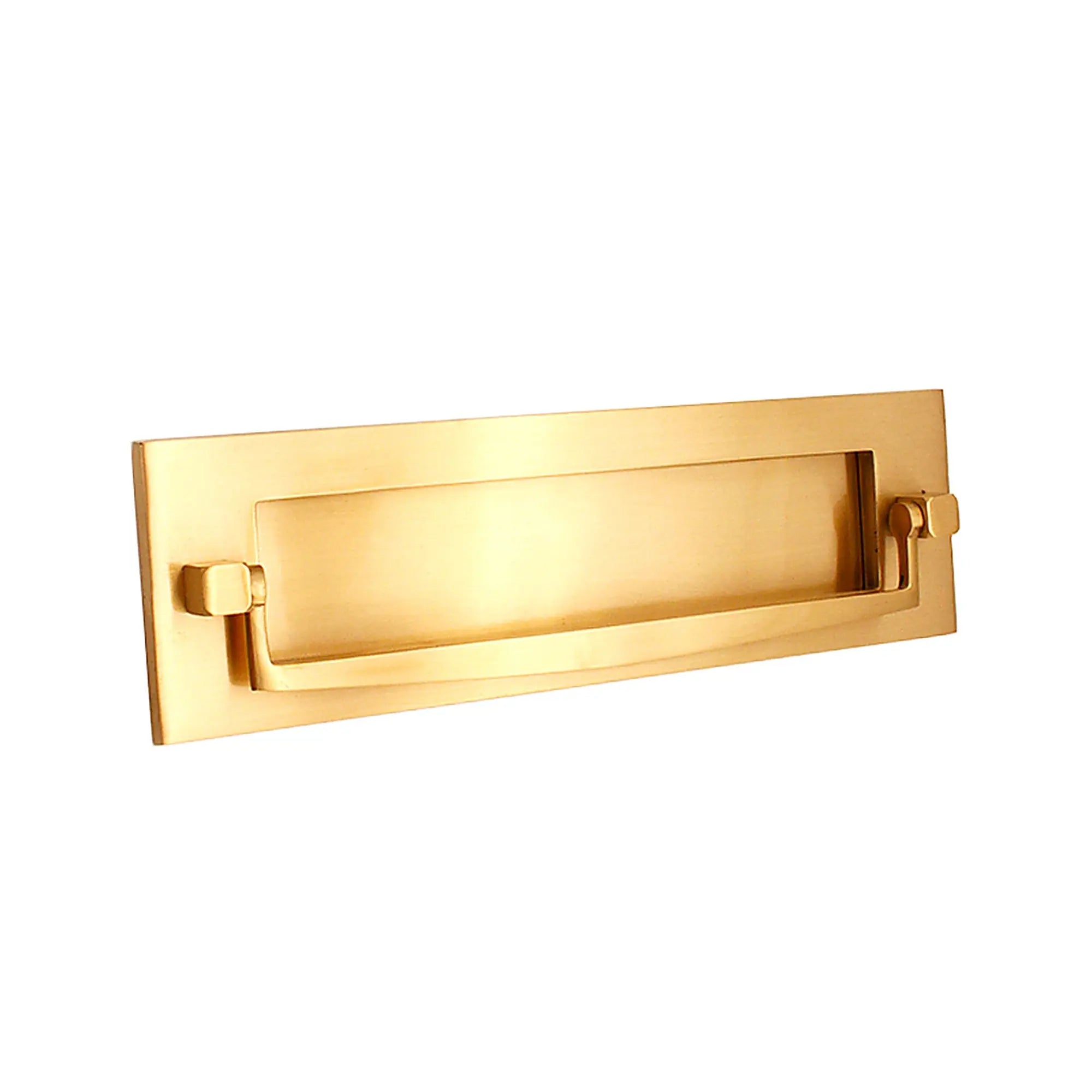 Regency Knocker Postal Plate 250mm Polished Brass Spira