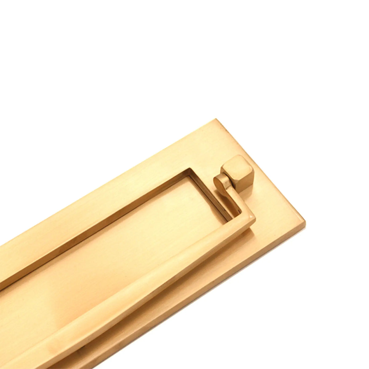 Regency Knocker Postal Plate 250mm Polished Brass Spira