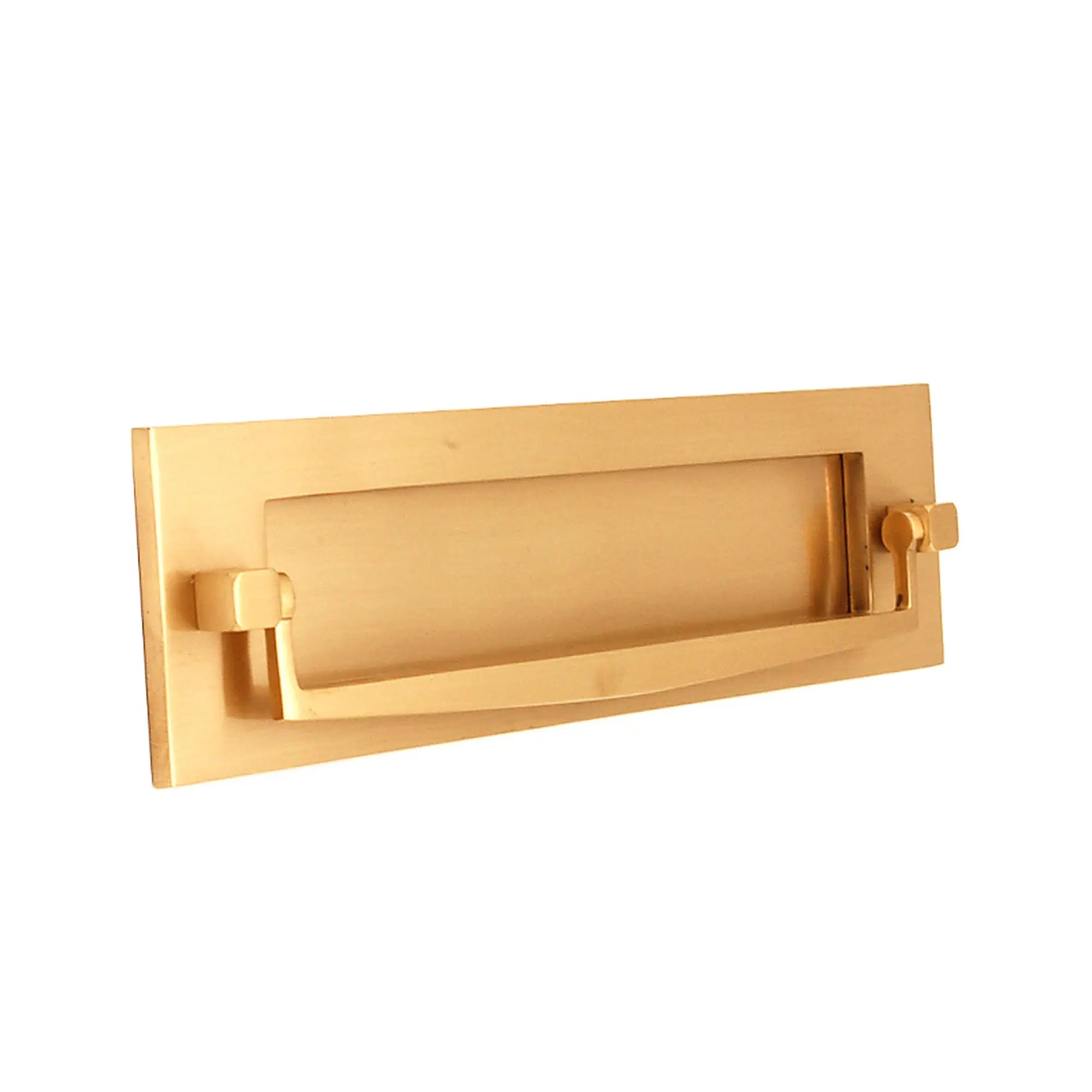Regency Knocker Postal Plate 250mm Satin Brass Spira