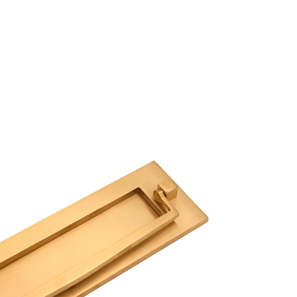 Regency Knocker Postal Plate 250mm Satin Brass Spira