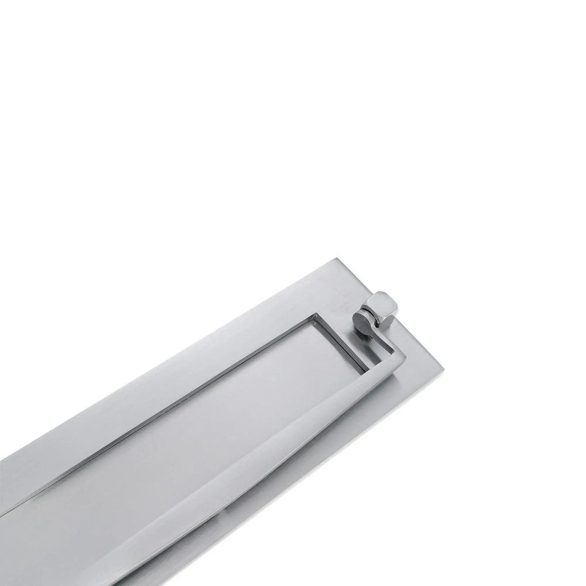 Regency Knocker Postal Plate 250mm Satin Chrome Spira