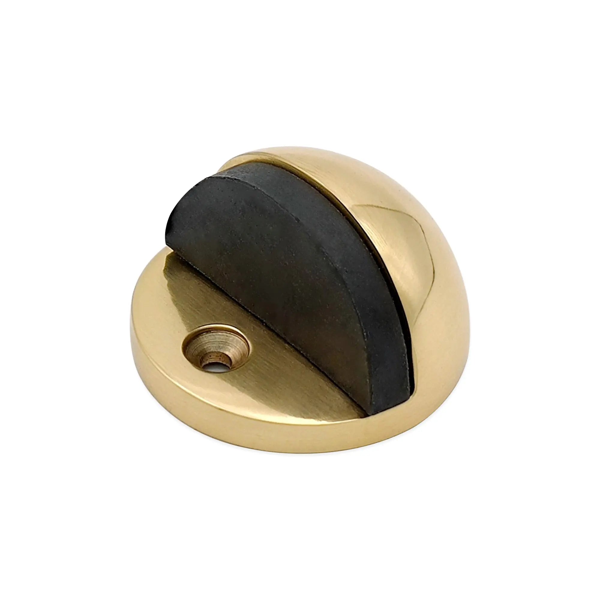 Half Moon Door Stopper Polished Brass Spira