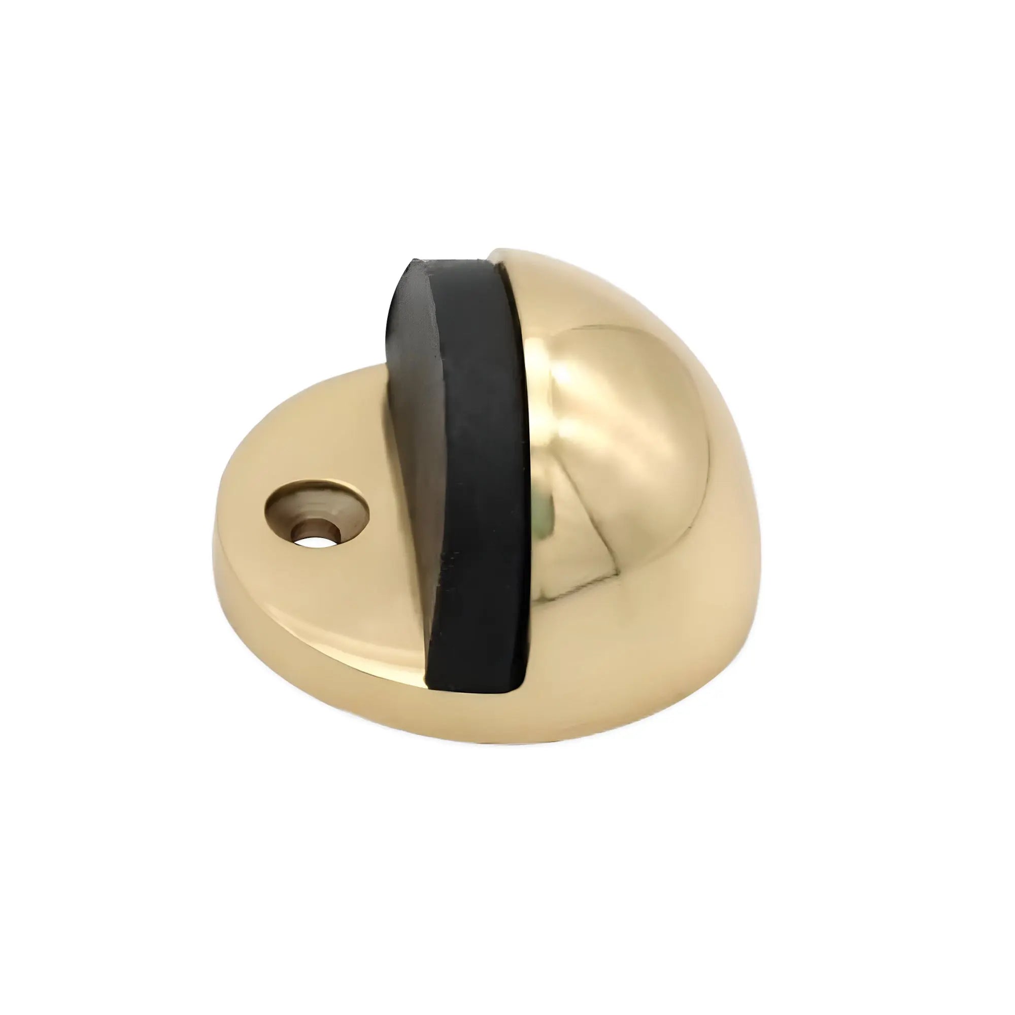 Half Moon Door Stopper Polished Brass Spira