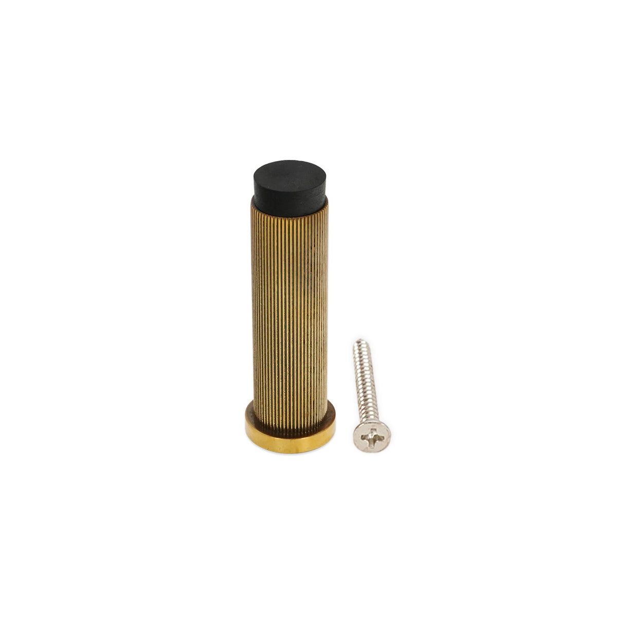 Connaught Linear Door Stopper Aged Brass