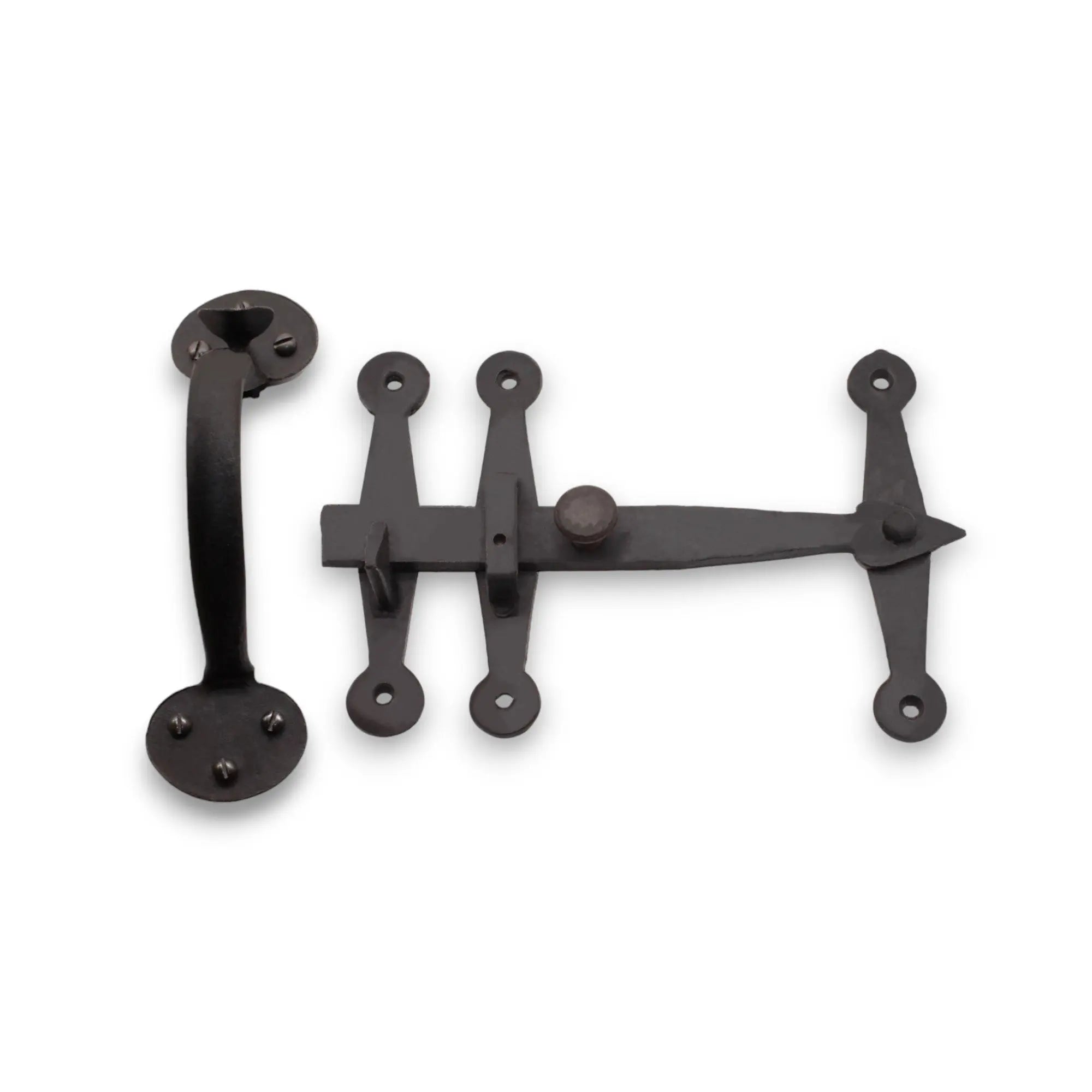Heavy Duty Handforged Door Hardware Kit Beeswax Spira