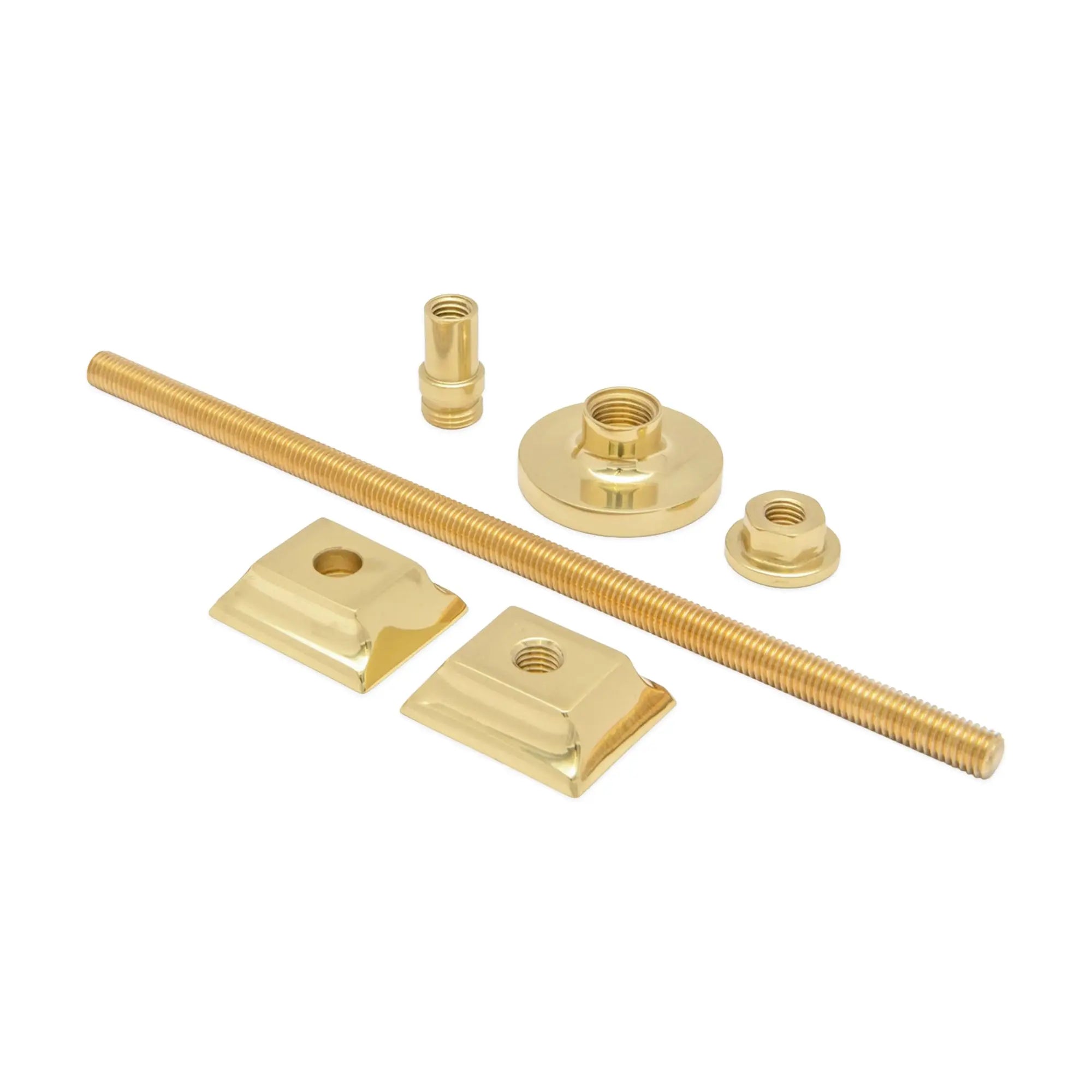 Cast Iron Radiator Brass Wall Stay Bracket Polished Brass Spira