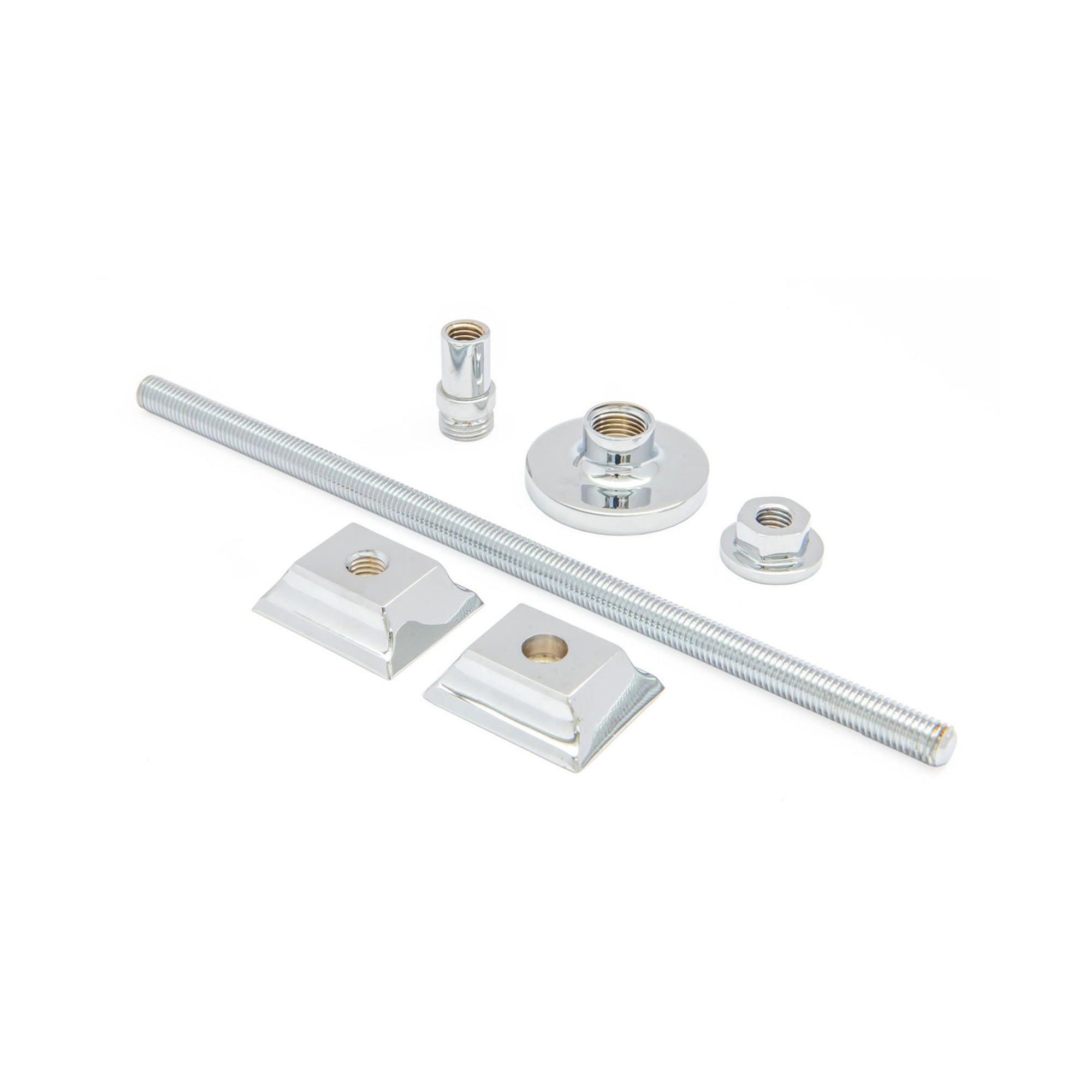 Cast Iron Radiator Brass Wall Stay Bracket Polished Chrome