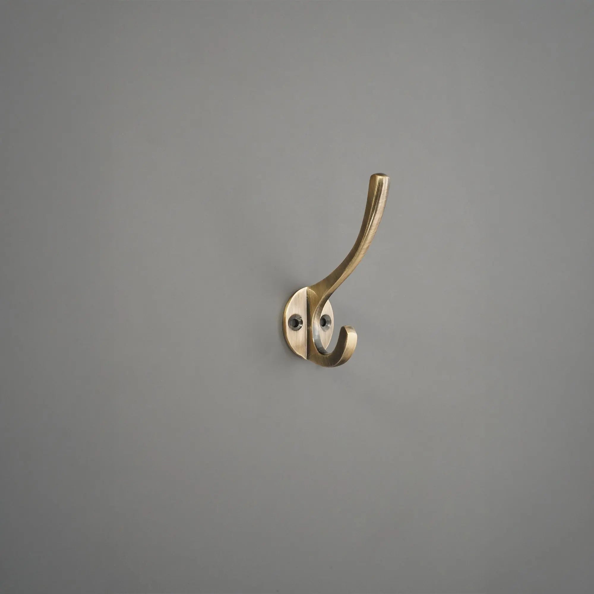 Victorian Coat Hook 87mm Antique Brass Spira