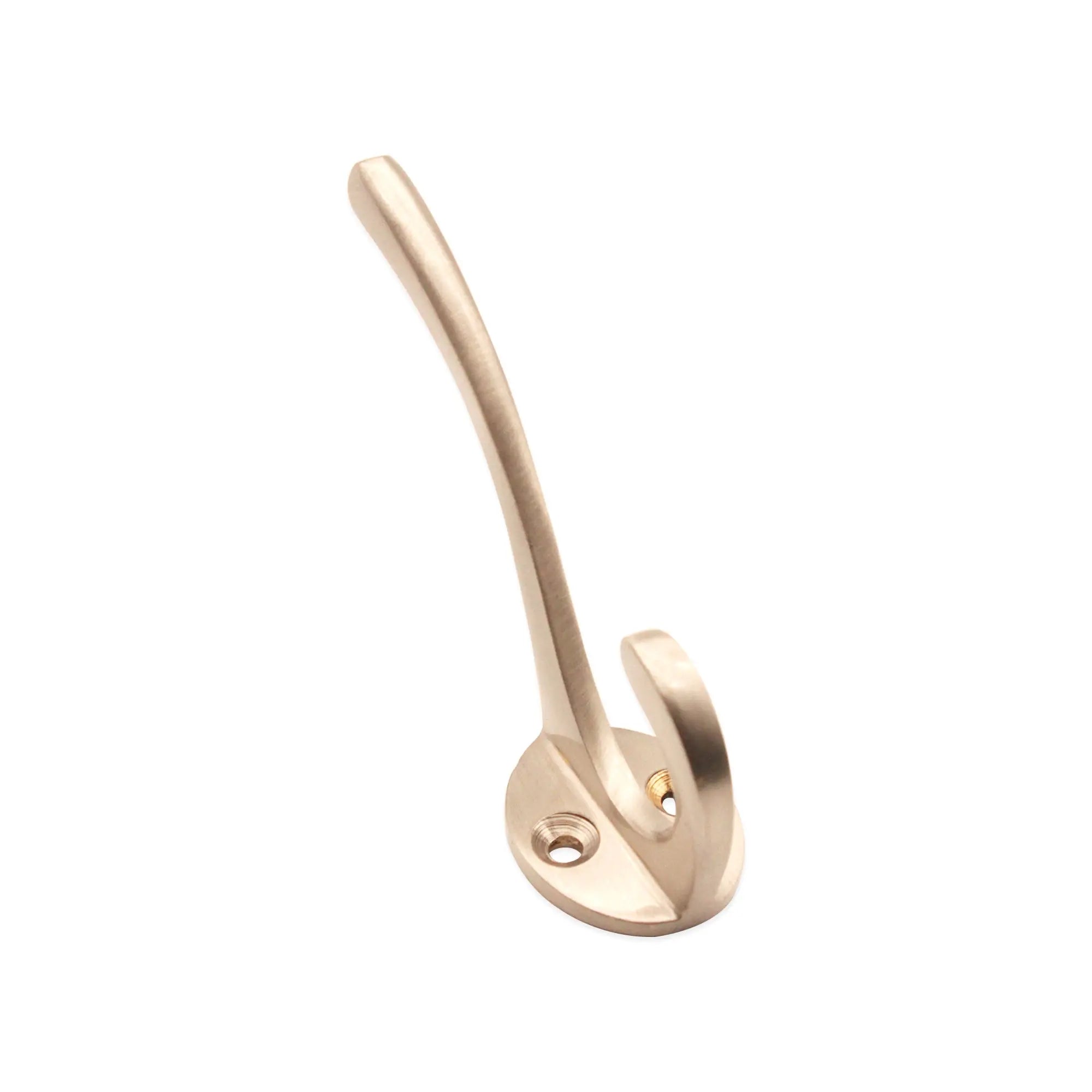Victorian Coat Hook 87mm Satin Nickel Spira