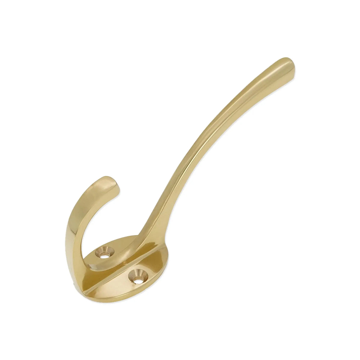 Victorian Coat Hook 115mm Polished Brass Spira