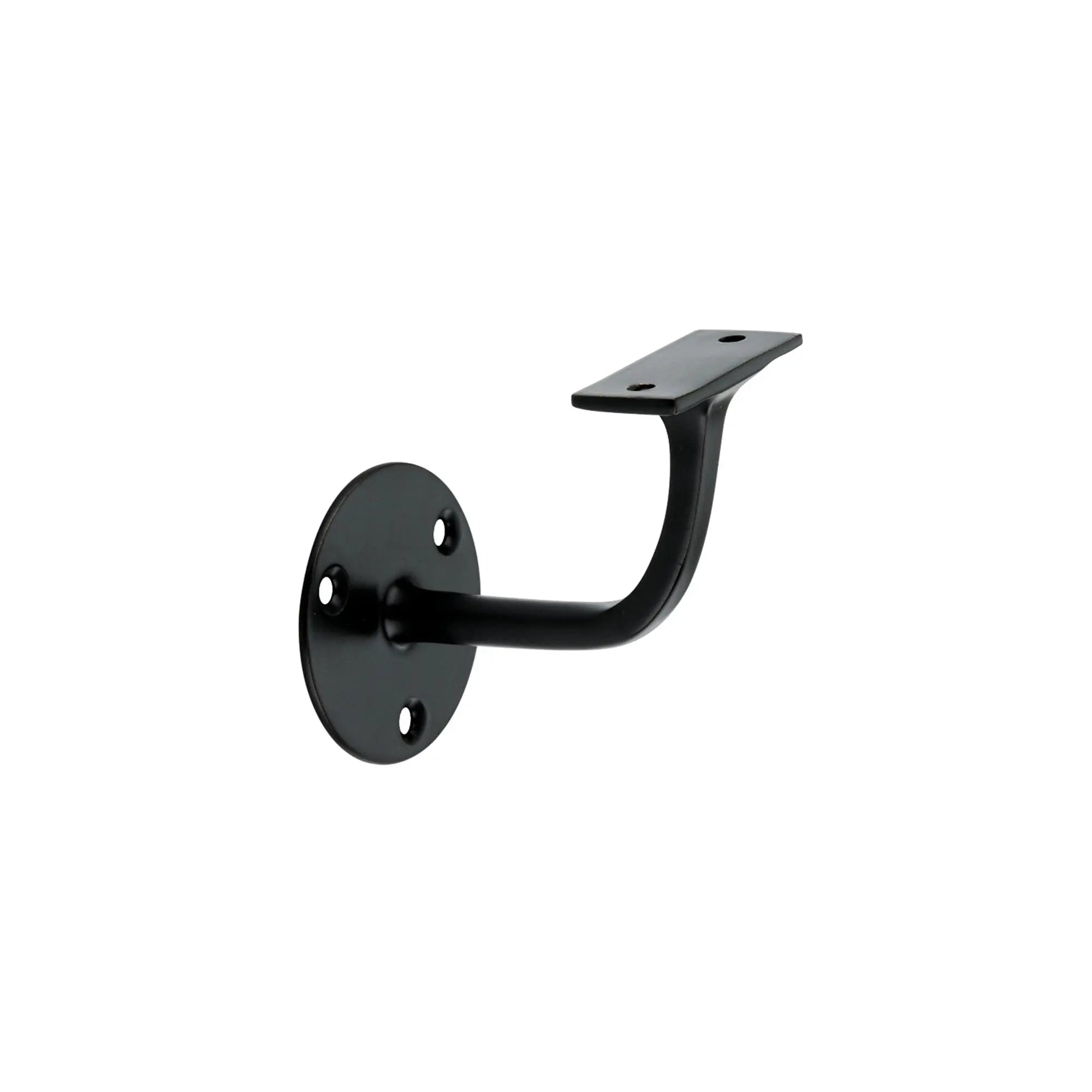 Brass Handrail Bracket Matt Black Spira