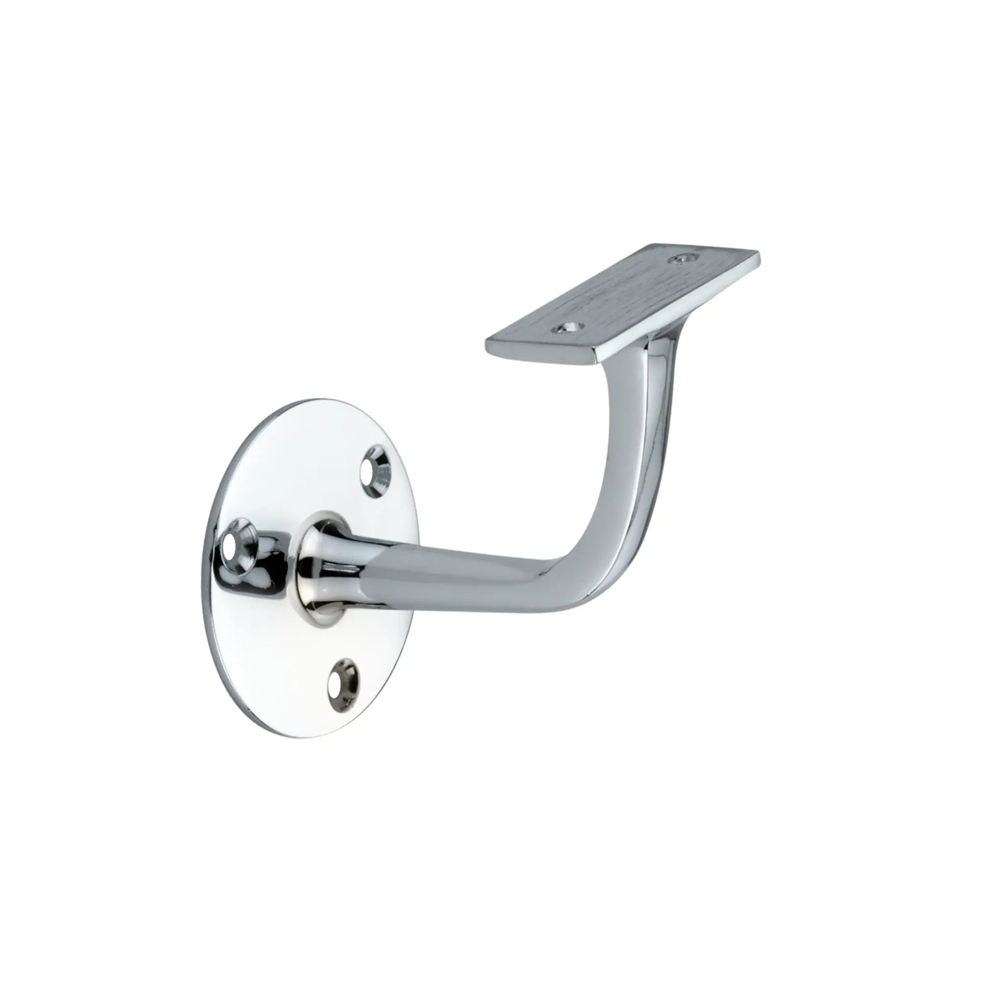 Brass Handrail Bracket Polished Chrome Spira