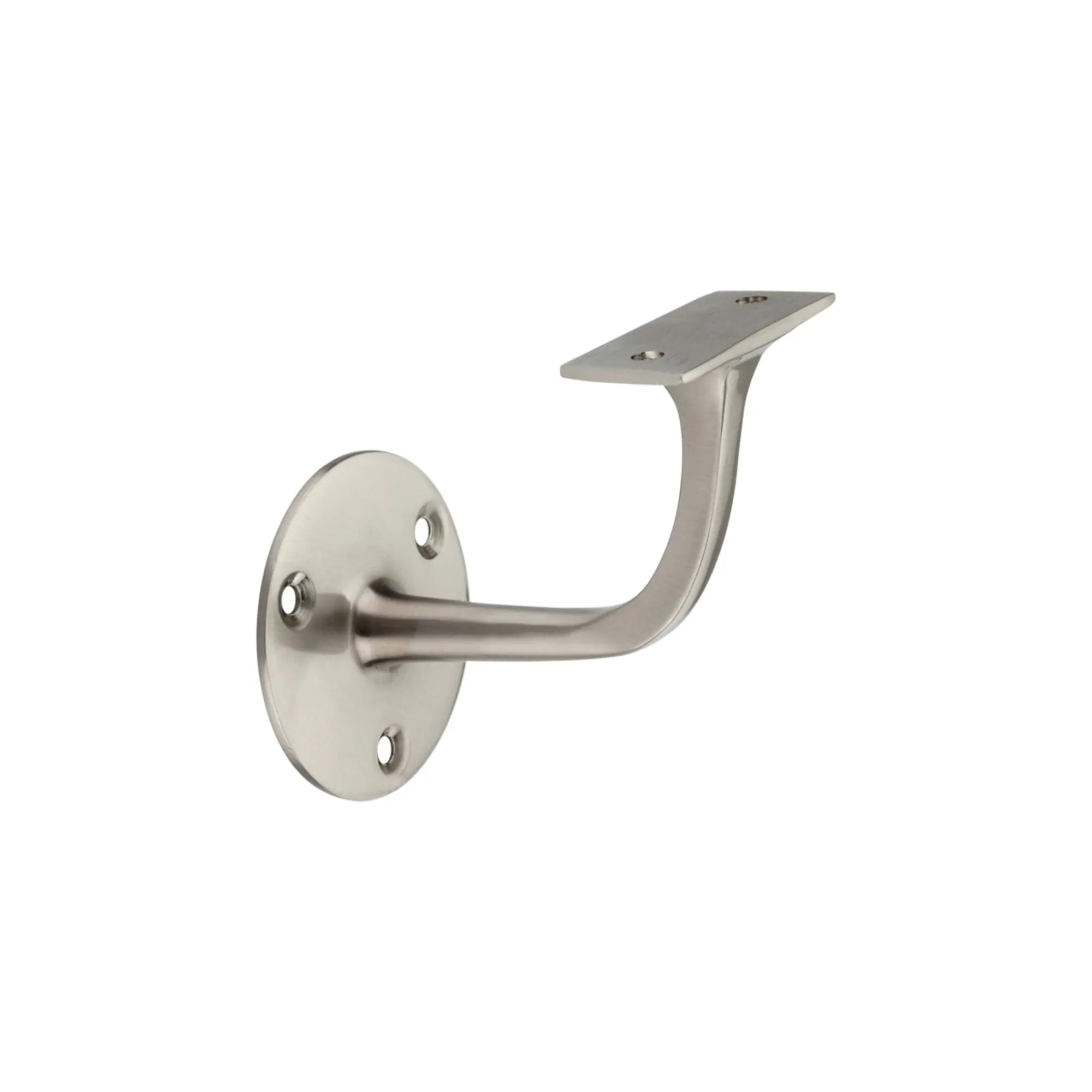 Brass Handrail Bracket Satin Nickel Spira