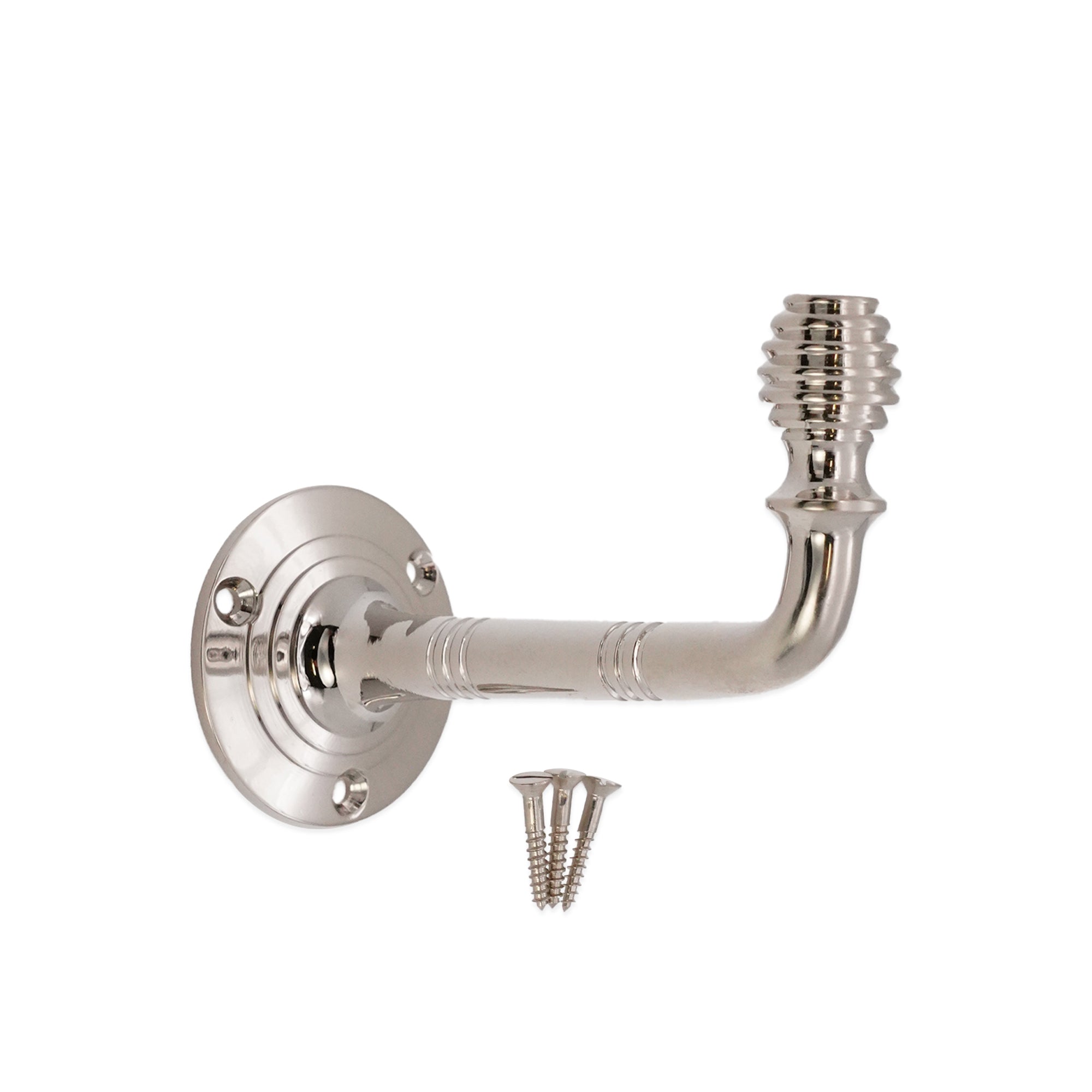 Beehive Large Coat Hook Polished Nickel