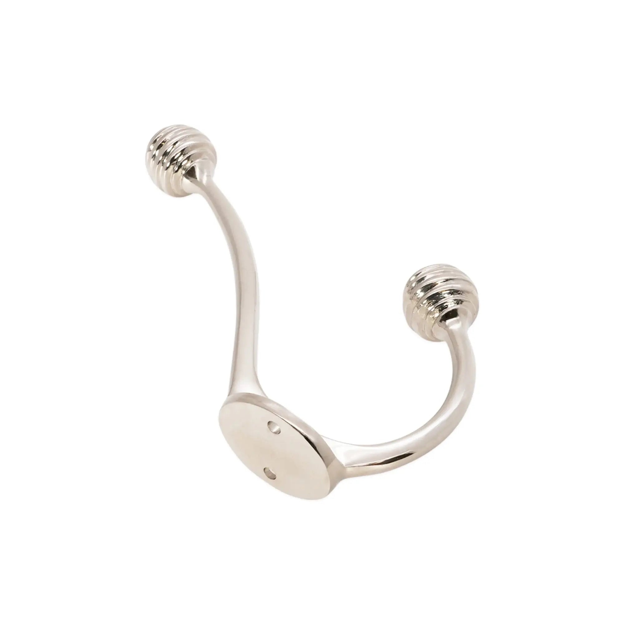 Beehive Twin Coat Hook Polished Nickel Spira