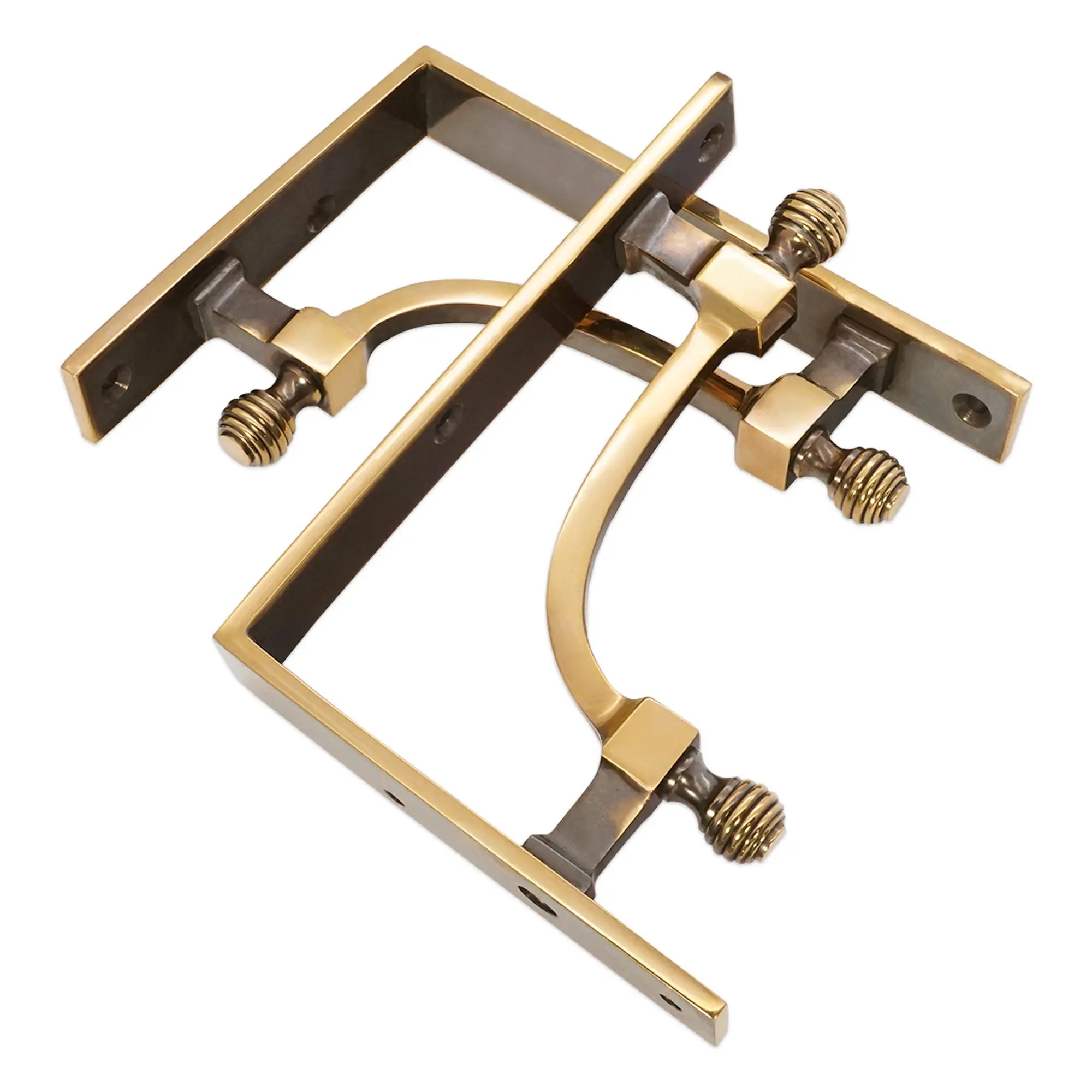 Beehive Small Shelf Bracket Aged Brass (Sold in Pairs) Spira