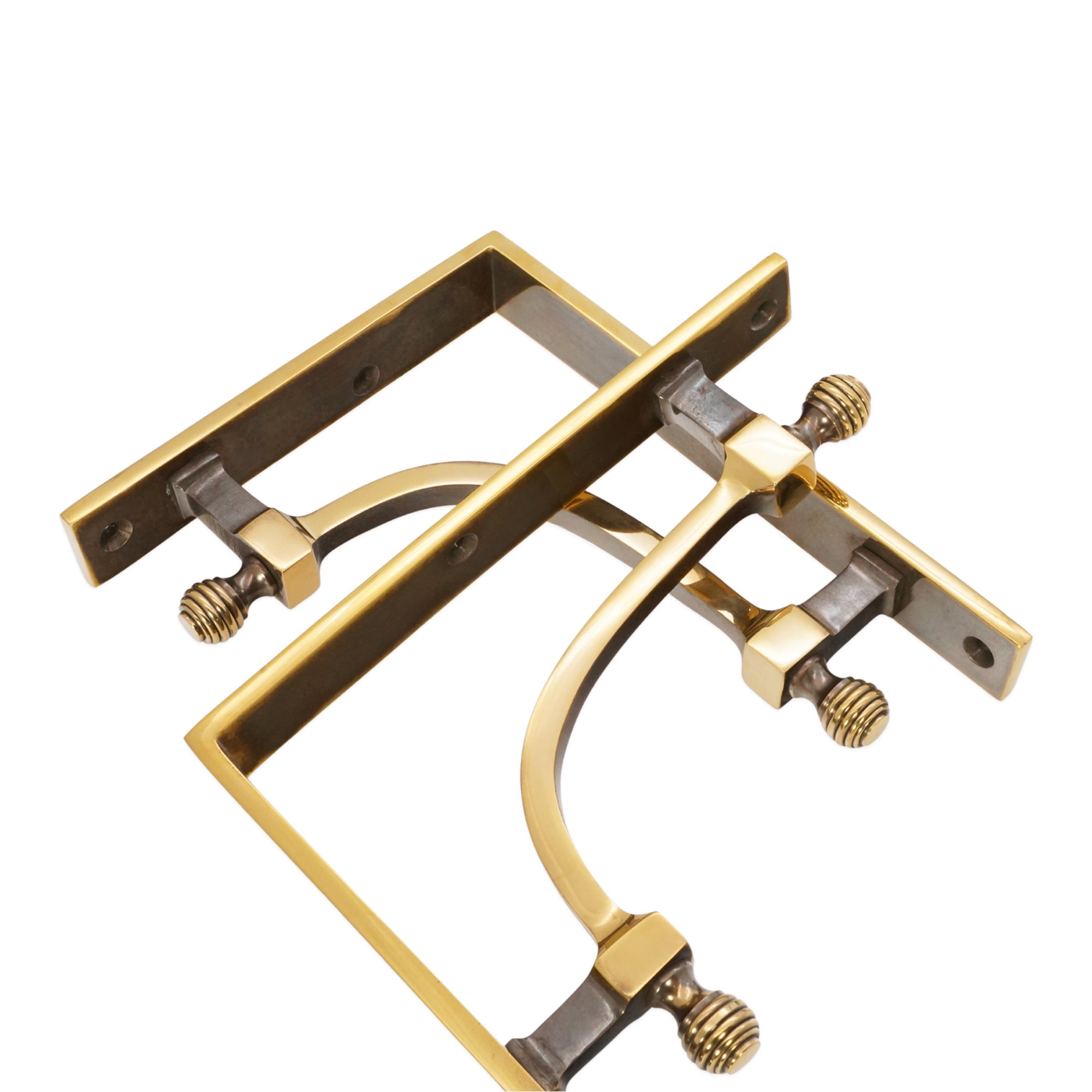 Beehive Medium Shelf Bracket Aged Brass (Sold in Pairs)