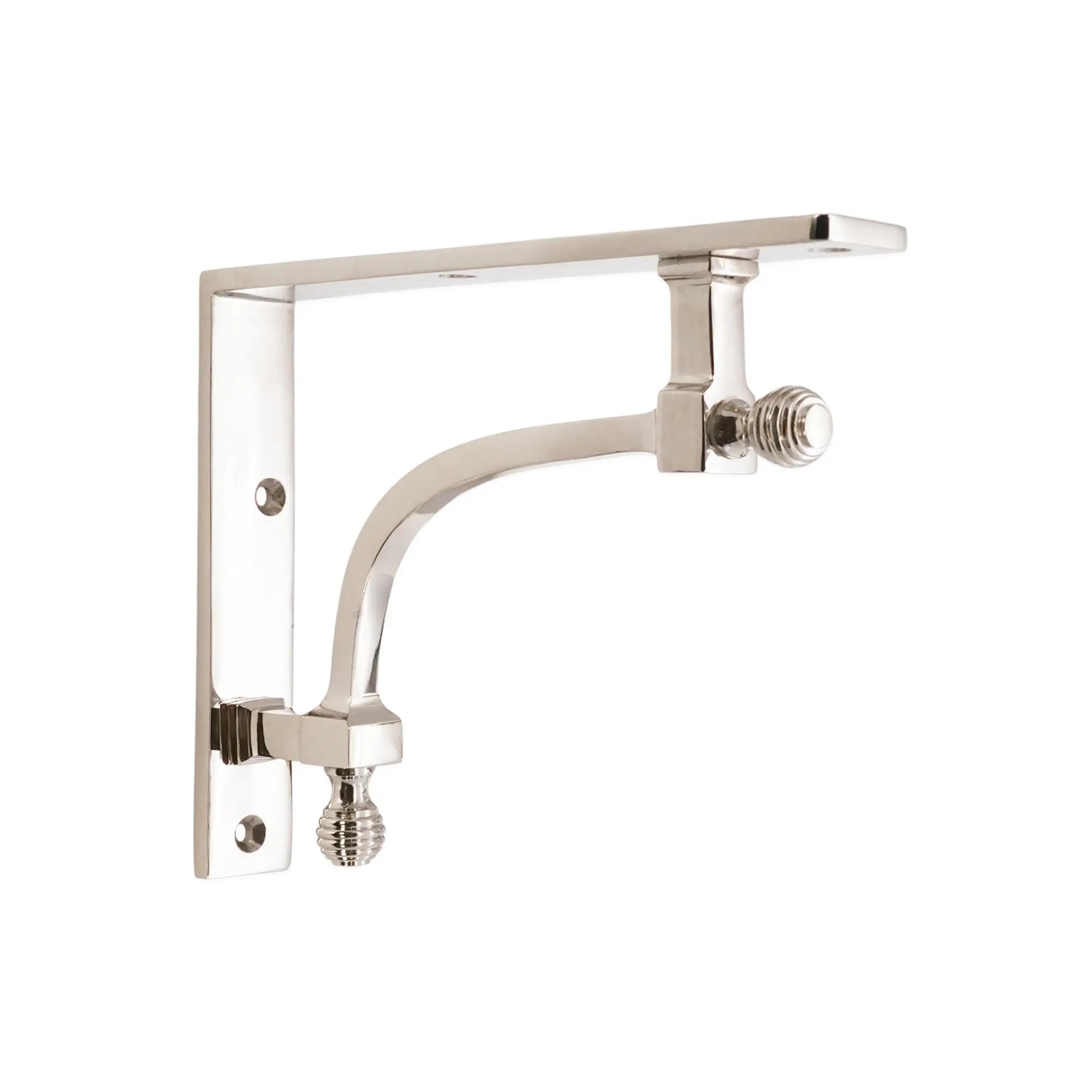 Beehive Medium Shelf Bracket Polished Nickel (Sold in Pairs) Spira