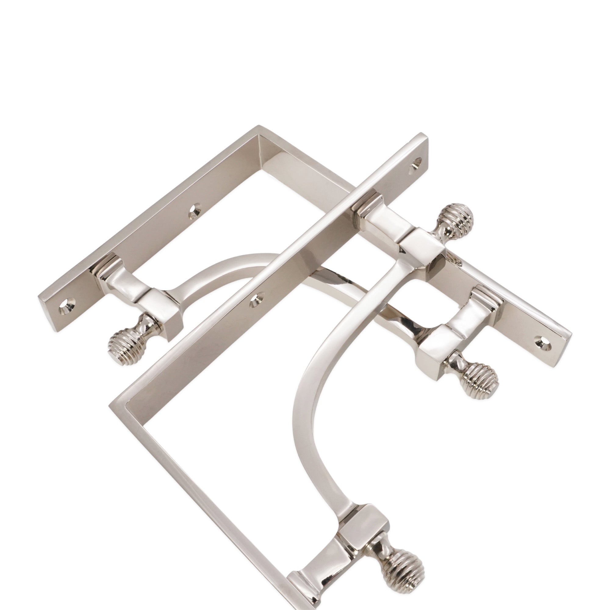Beehive Medium Shelf Bracket Polished Nickel (Sold in Pairs)