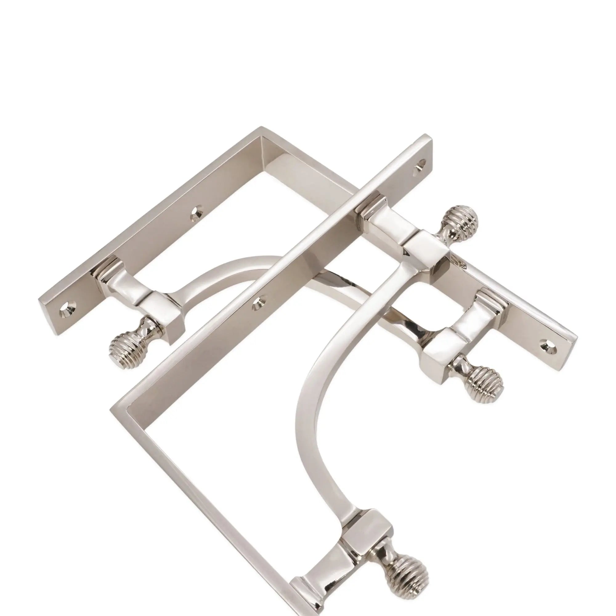 Beehive Medium Shelf Bracket Polished Nickel (Sold in Pairs) Spira