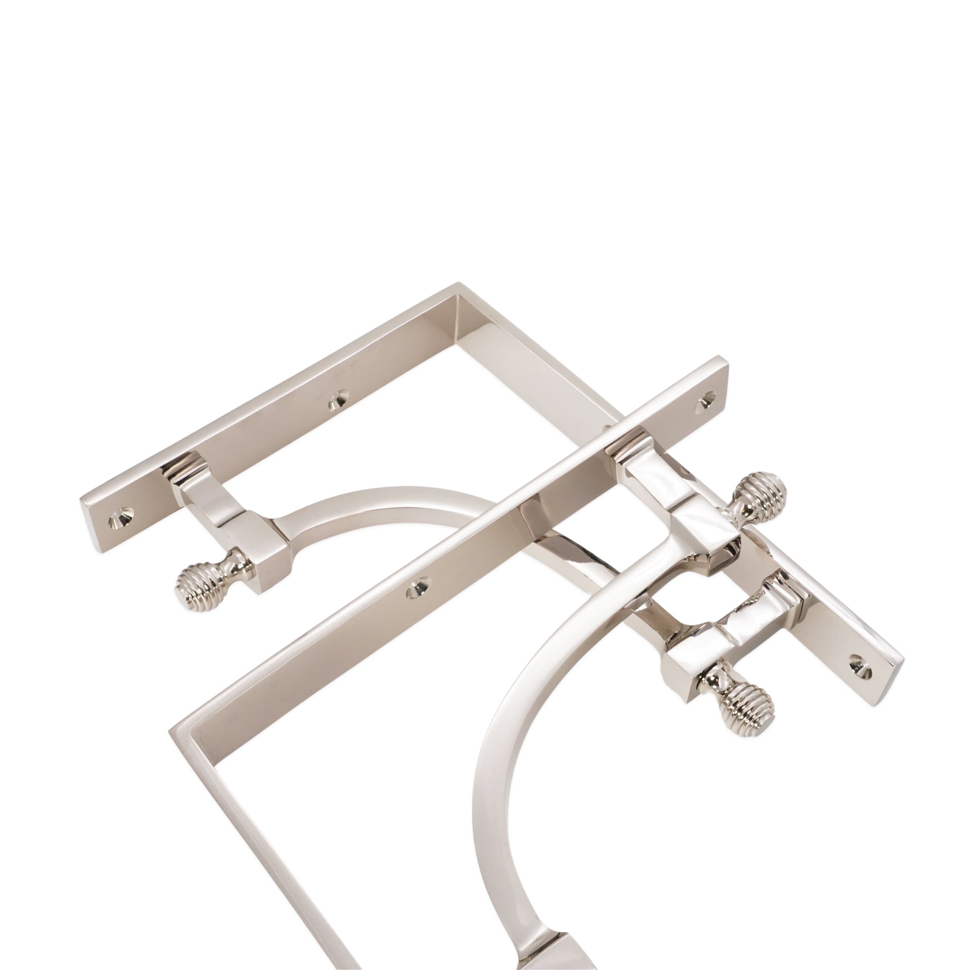 Beehive Large Shelf Bracket Polished Nickel (Sold in Pairs)