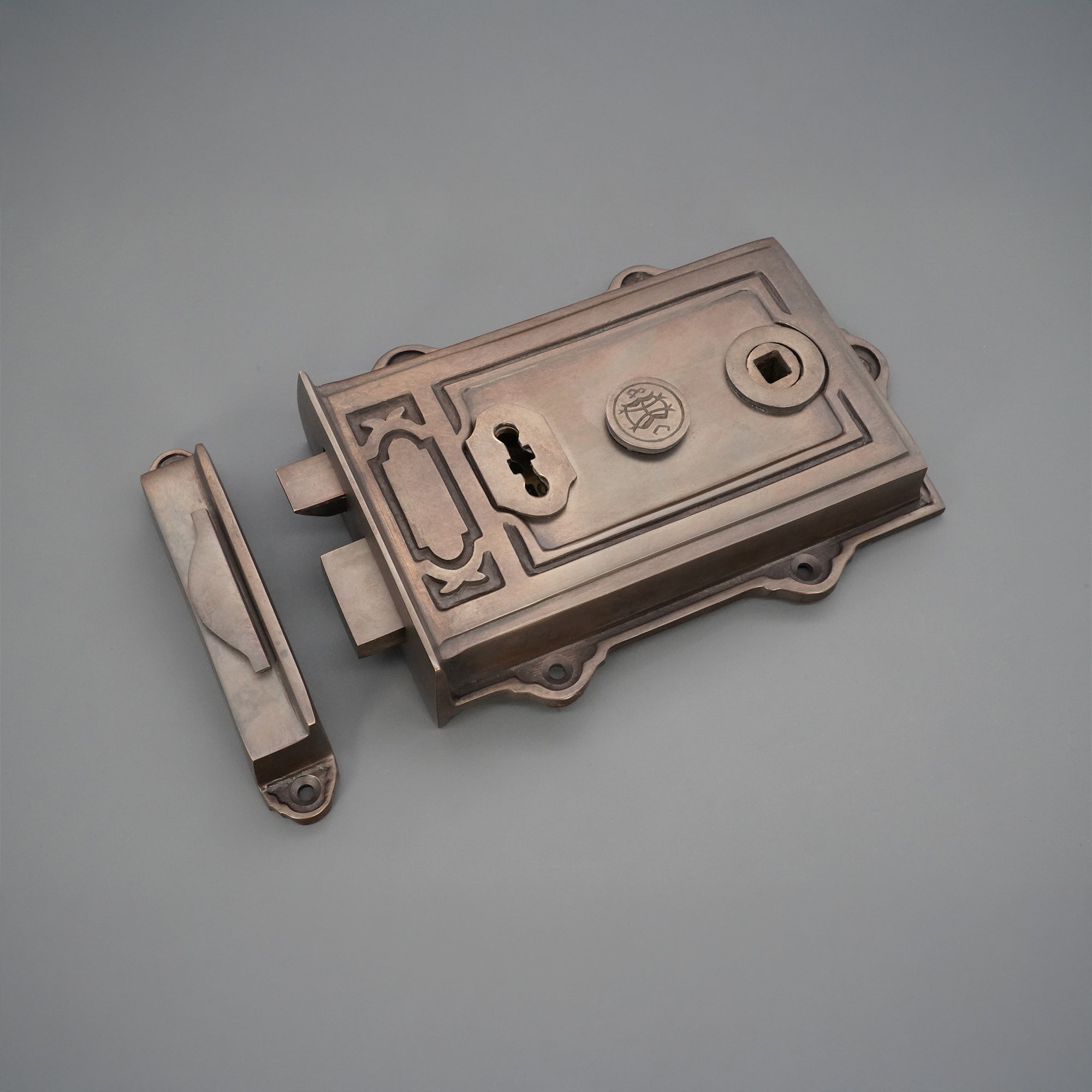 Davenport Rim Lock Aged Bronze