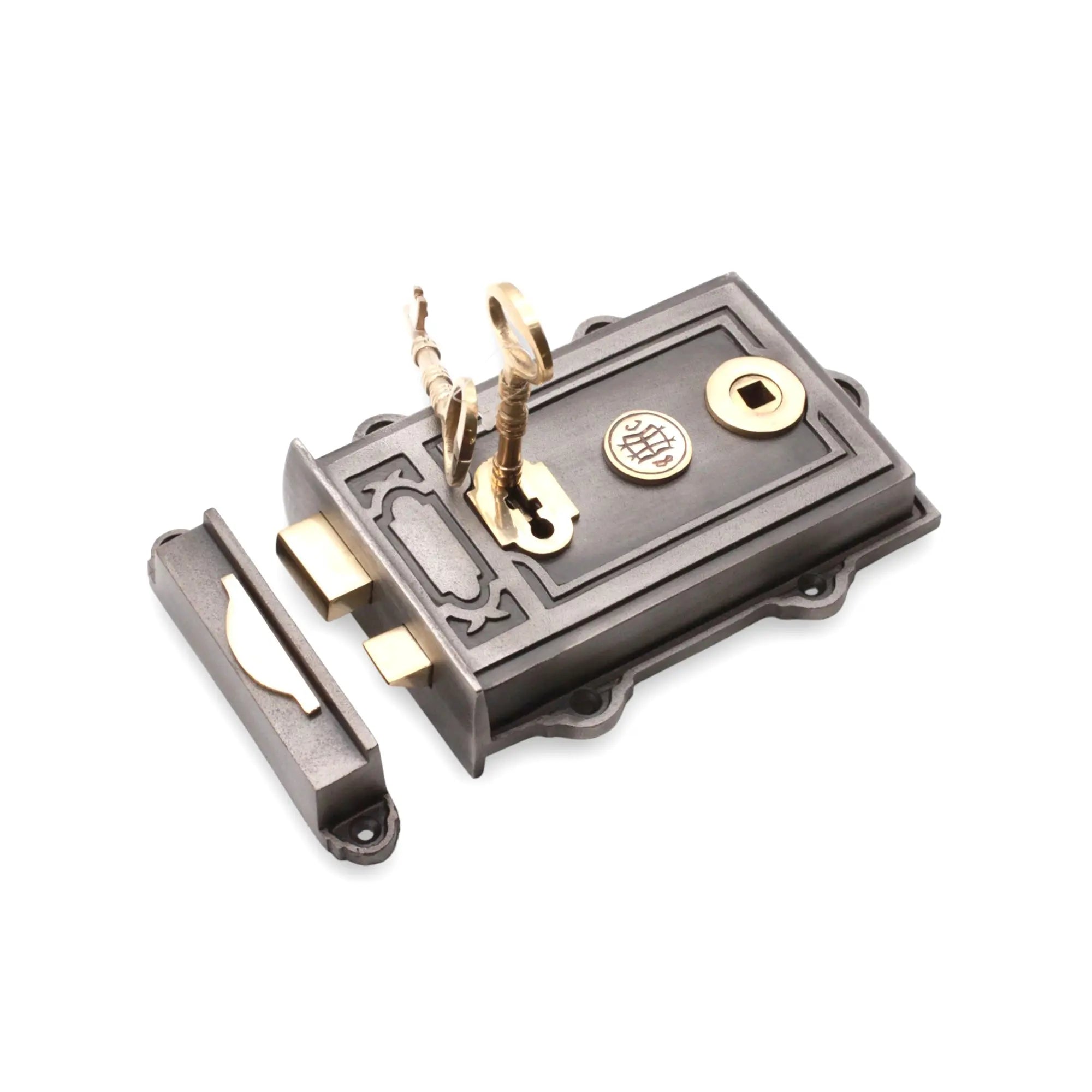 Davenport Rim Lock Pewter Spira